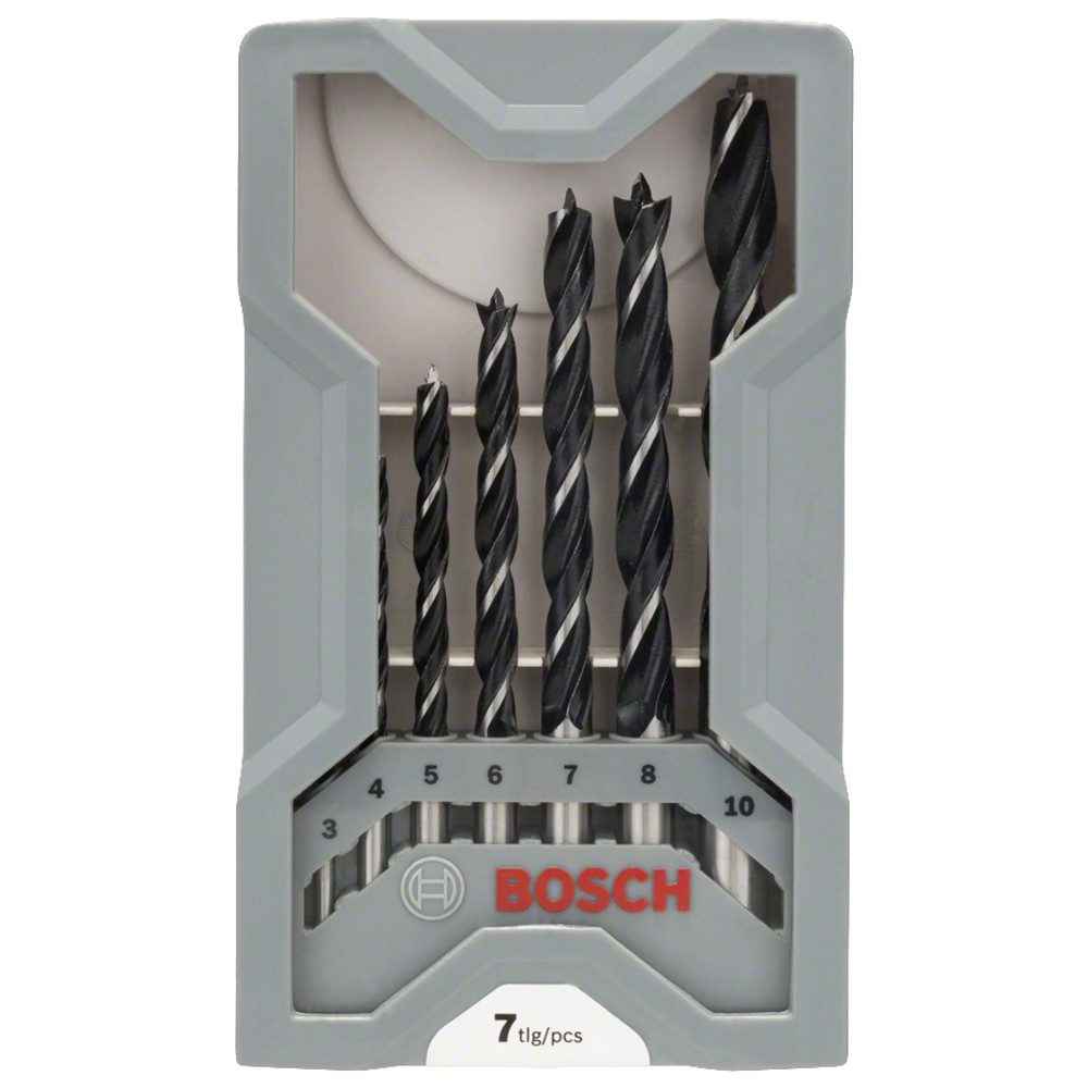 Bosch Professional Steinbohrer Holzbohrer-Set X-Pro Line, 7-teilig, 3-10 mm