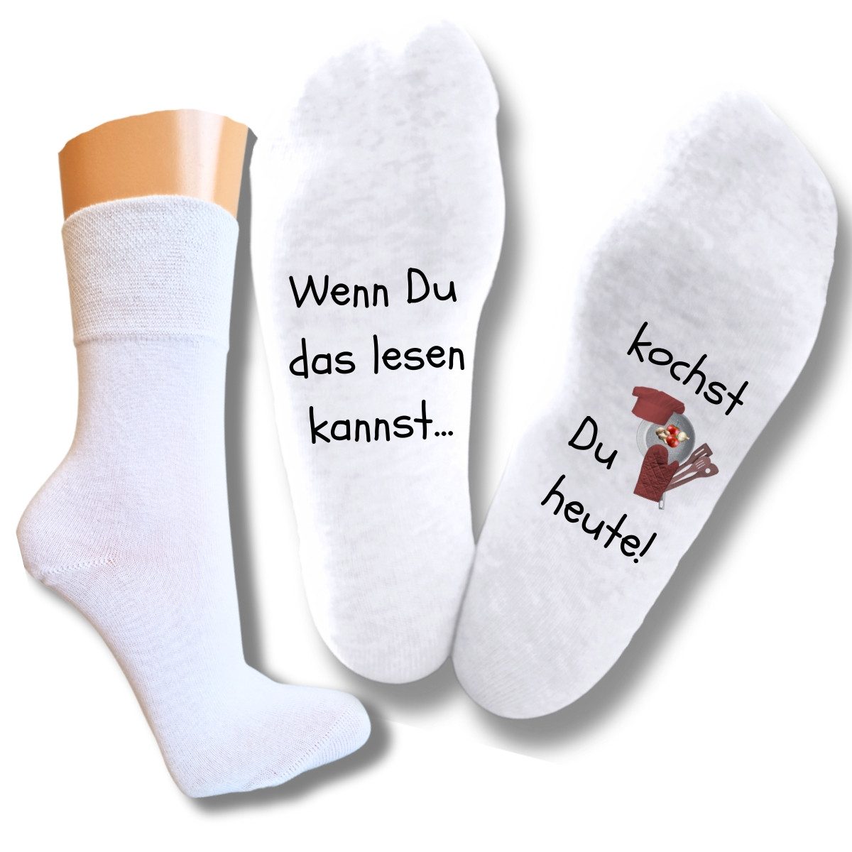 Businesssocken Socken mit Spruch zu "Kochpause"