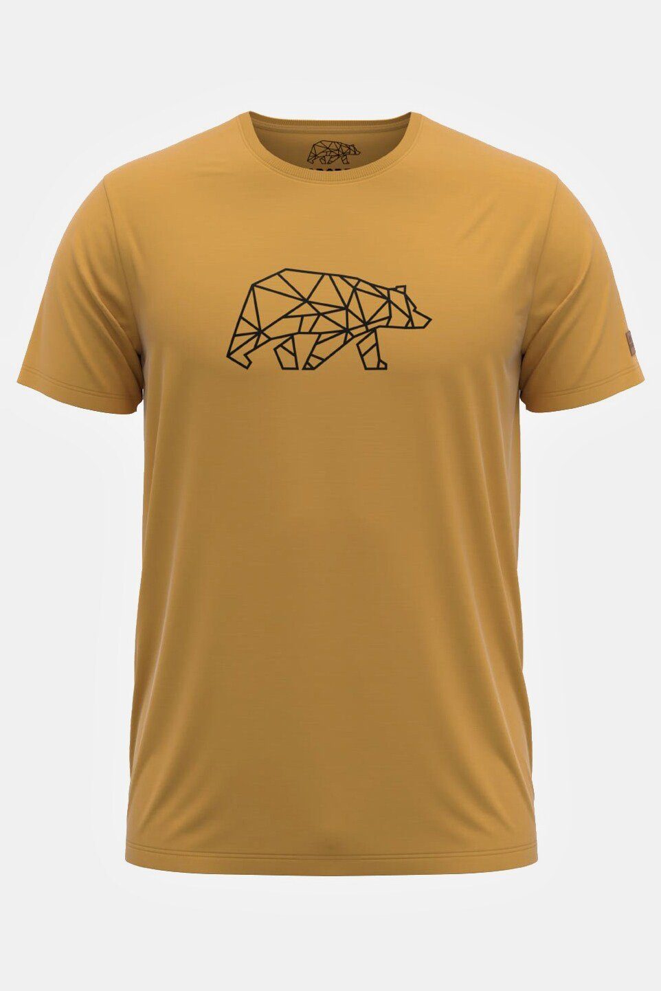 FORSBERG Poloshirt FORSBERG Finnson T-Shirt mit Brustlogo curry