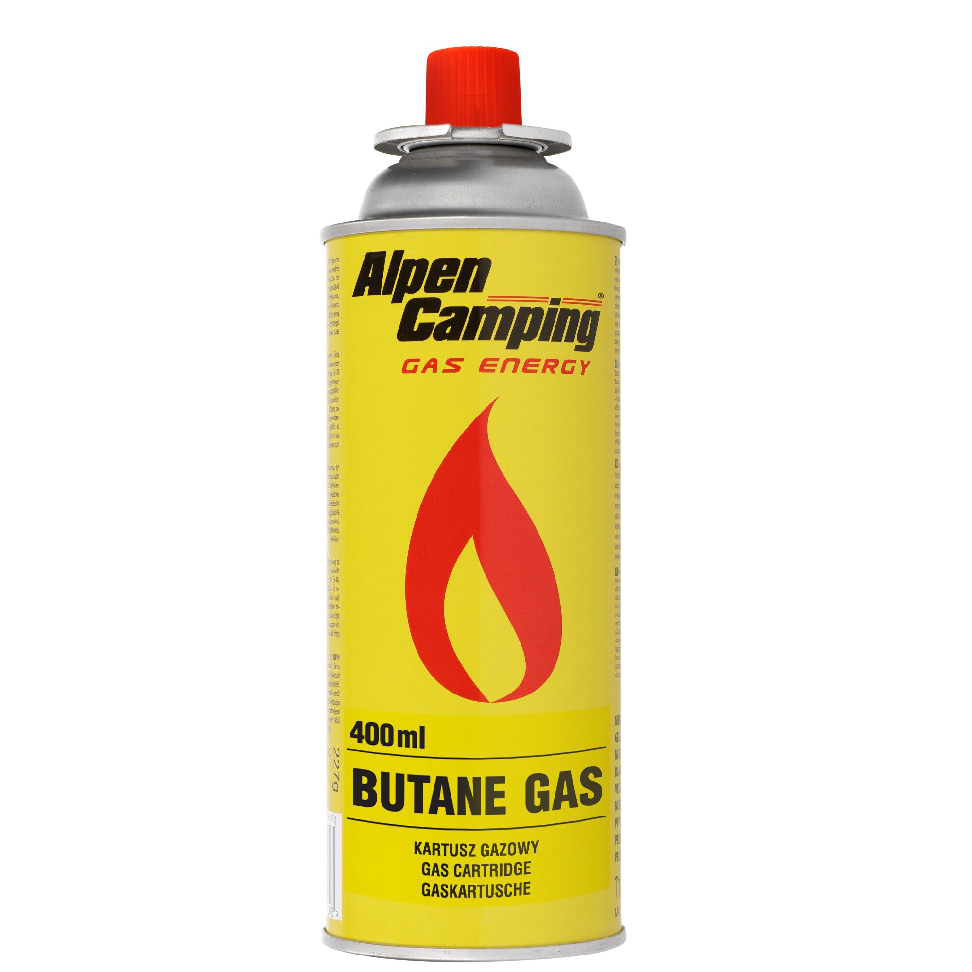 Alpen Camping Gaskartusche 227g Butan MSF-1a 400 ml für, 3 St.