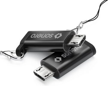 sonero Sonero® Micro USB auf USB-C Adapter, kompatibel mit Apple Geräten, USB-Kabel