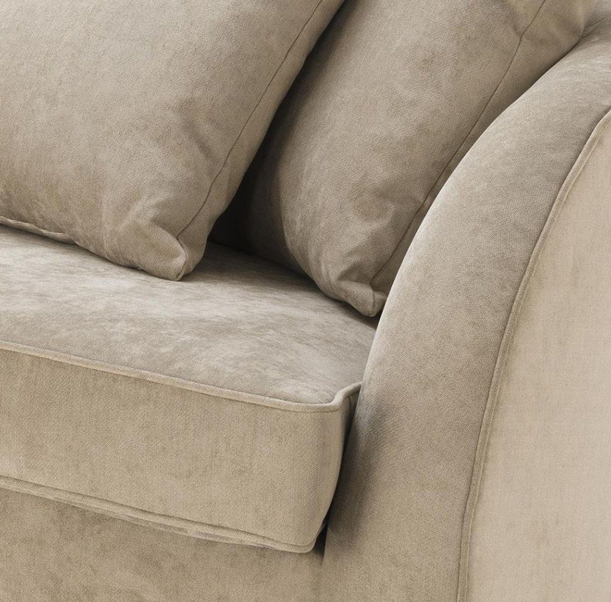 Sofa 91 Hotel Luxus - Designer Casa H. x x cm 72 255 Padrino Kollektion Greige Sofa