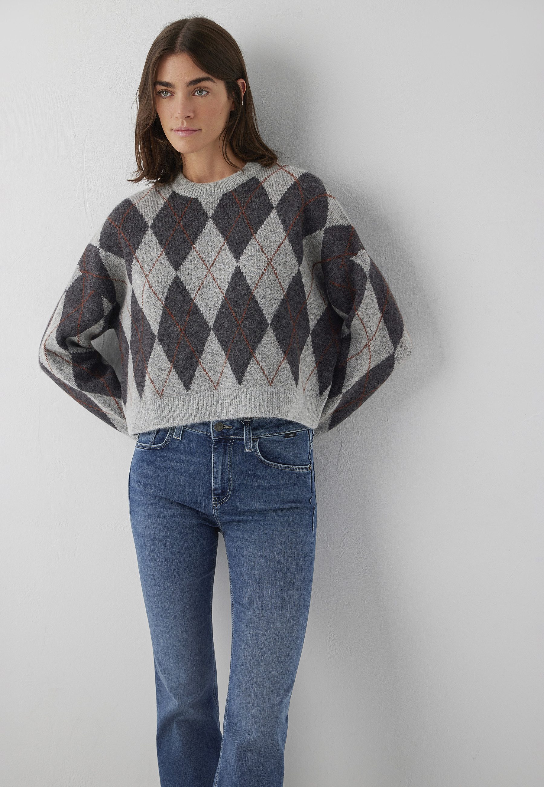 Mavi Rundhalspullover CREW NECK SWEATER Pullover Argyle