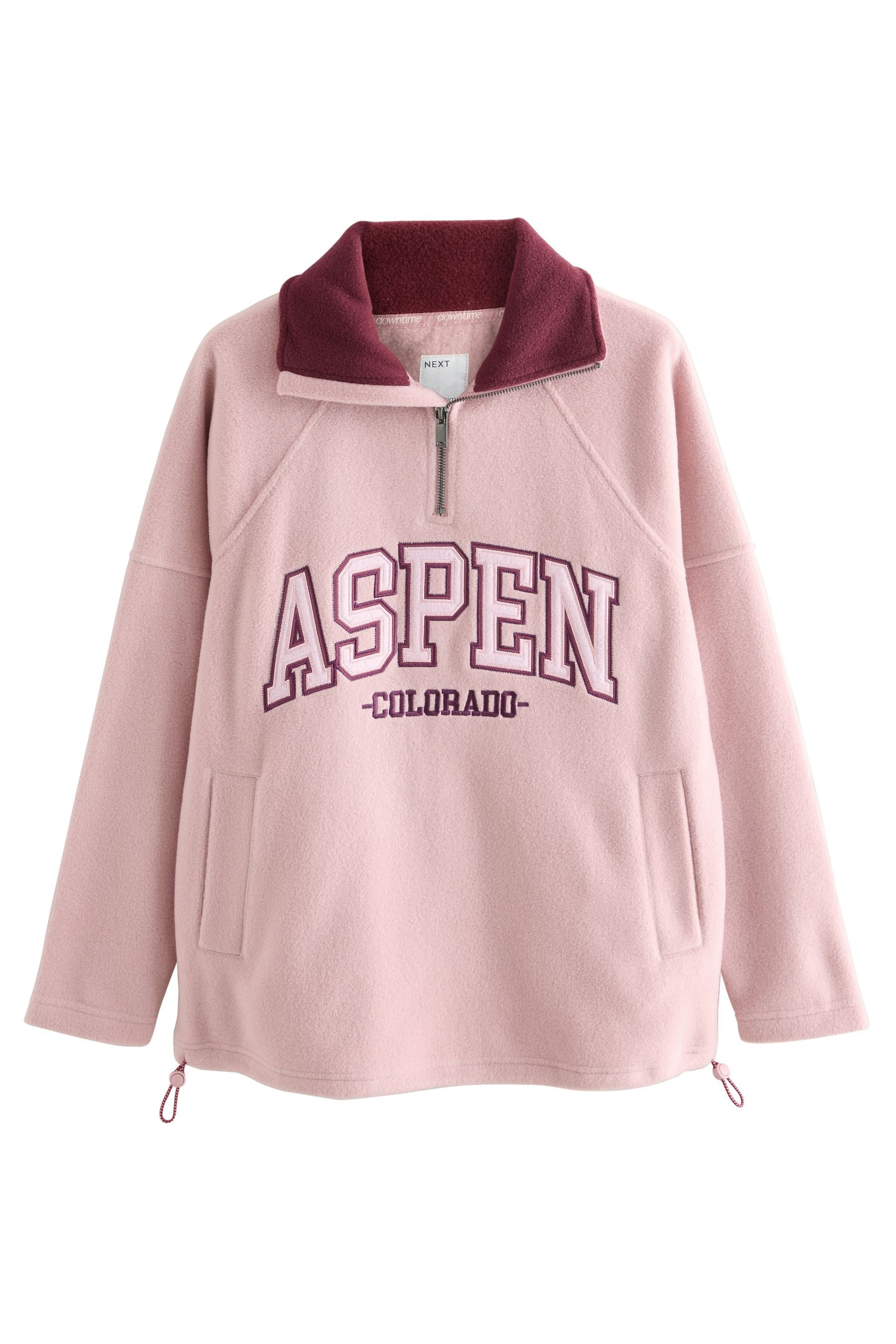Next Fleecejacke Fleece mit halben Reißverschluss (1-St)