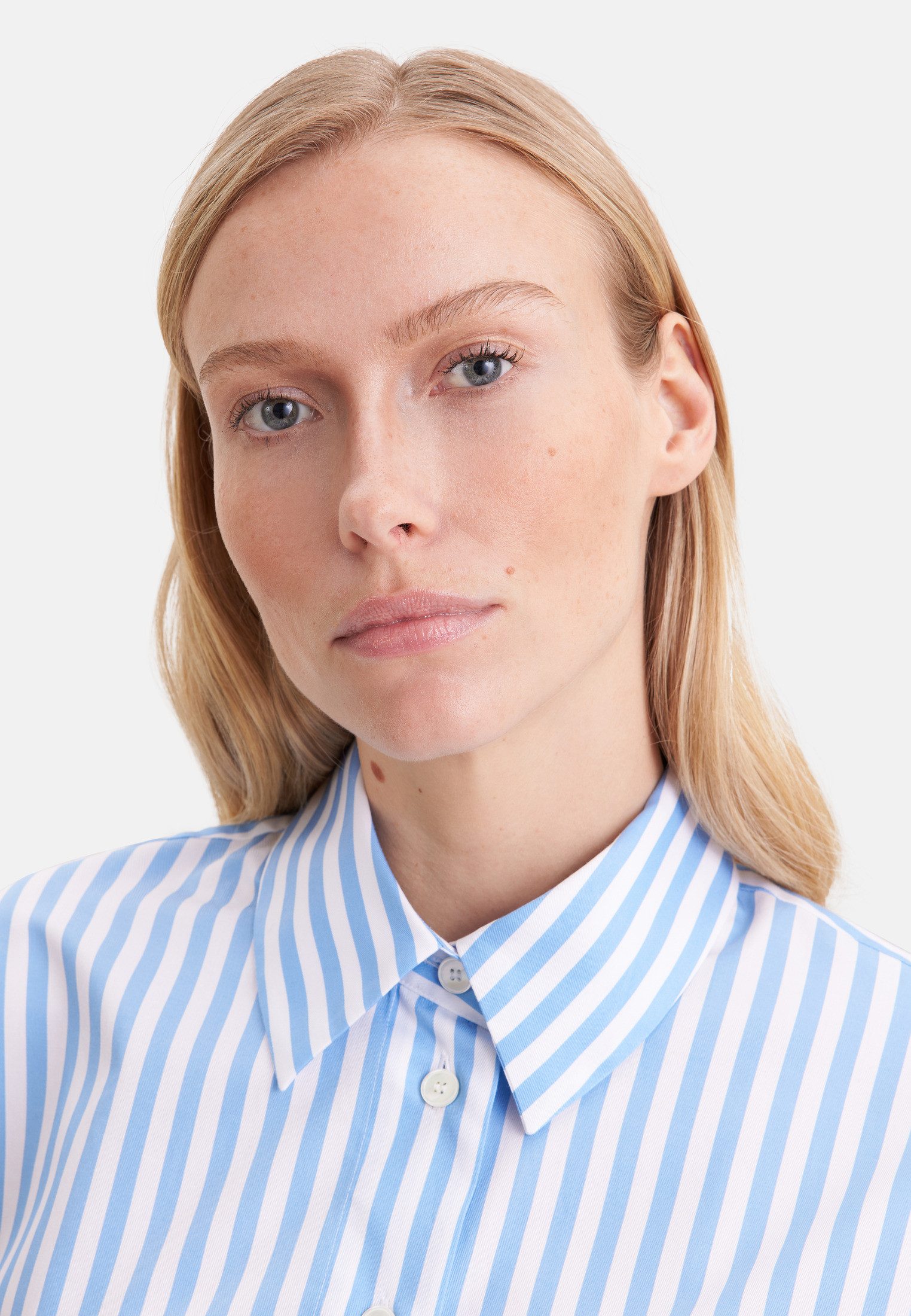 seidensticker Klassische Bluse 1/1 Kragen Gestreift