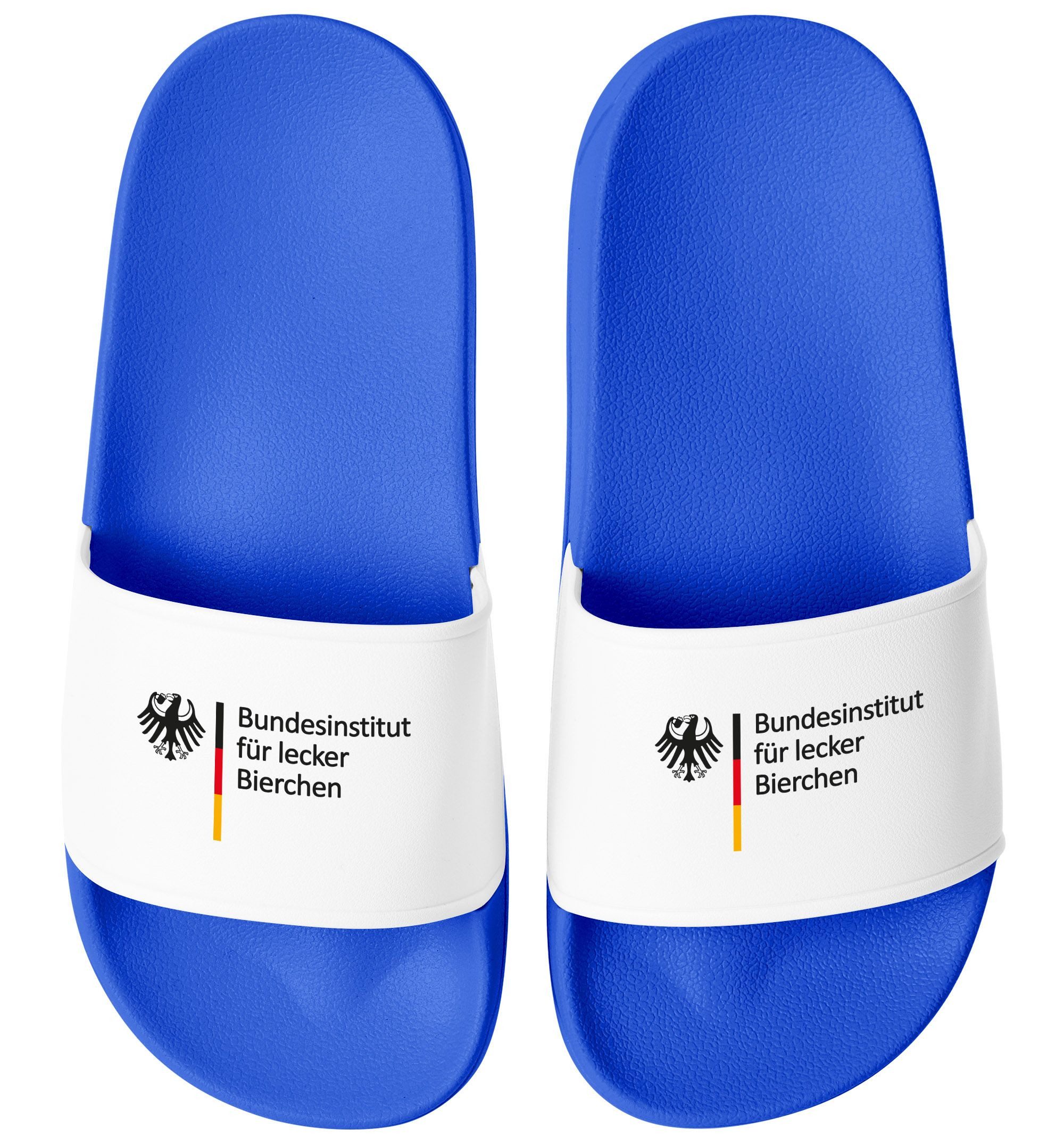 MoonWorks Badeschlappen Badelatschen Unisex mit Aufdruck Bundesinstitut für günstig online kaufen