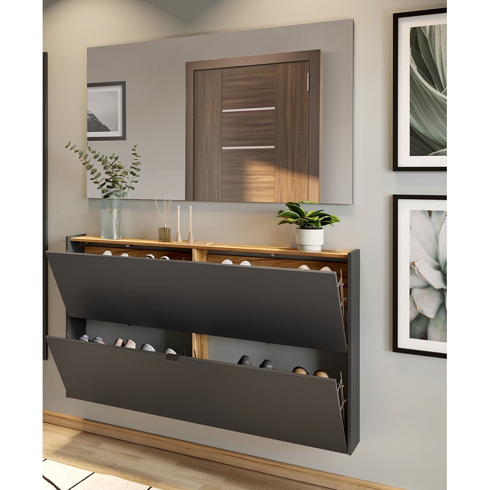 Lomadox Garderoben-Set ABERDEEN-01, (Spar-Set, 2-St), Schuhschrank und Spie günstig online kaufen