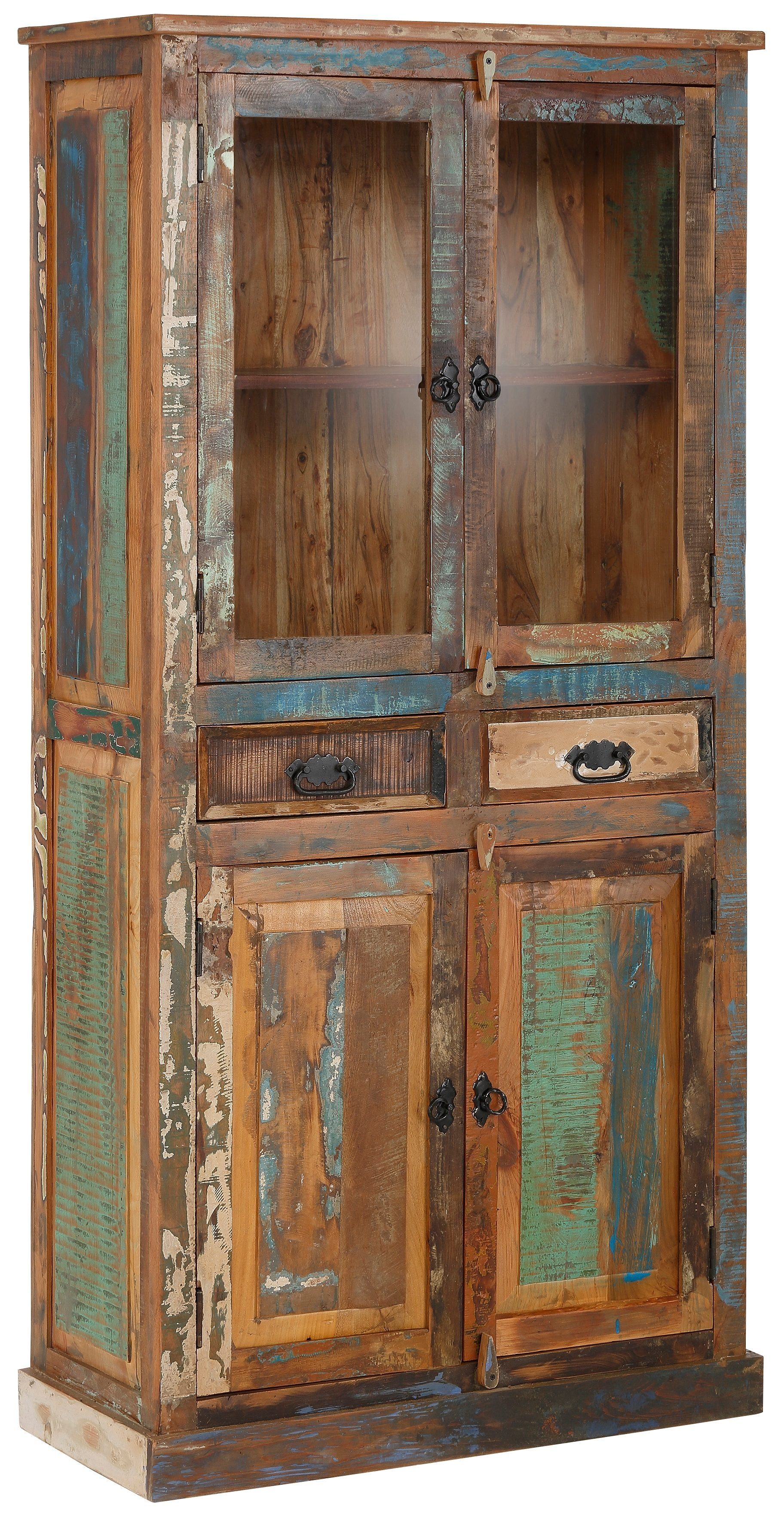 SIT Vitrine Riverboat Höhe 180 cm, Shabby Chic, Vintage