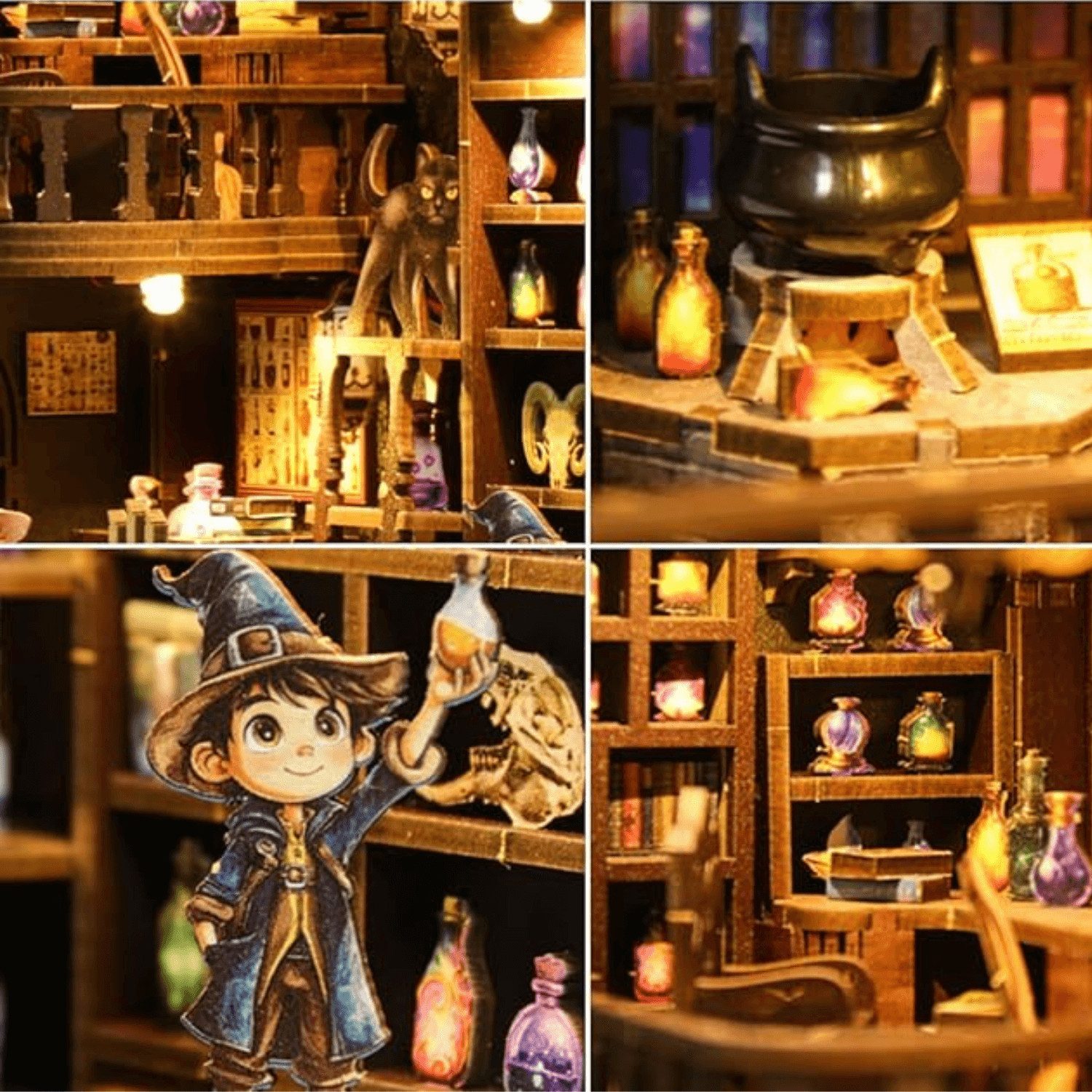 MagicHolz Buchstütze Alchemy Master Book Nook