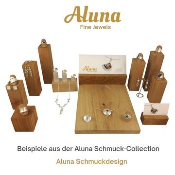 ALUNA Perlenarmband Jade Würfel Edelstein-Armband Perle Silber 925, Schmuckteile Silber 925 - Made in Germany - ke0348x12