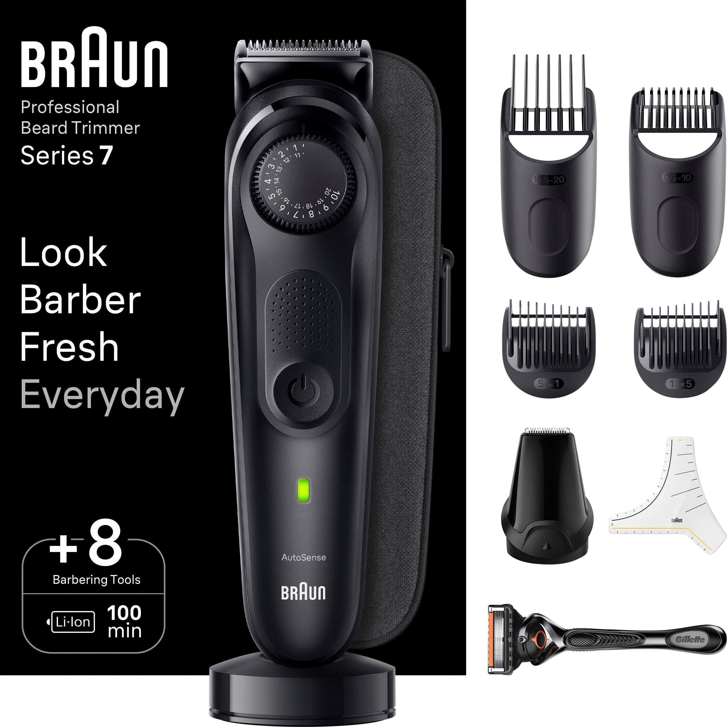 Braun Haarschneider Barttrimmer BT7440, 40 Wasserdicht Einstellungen