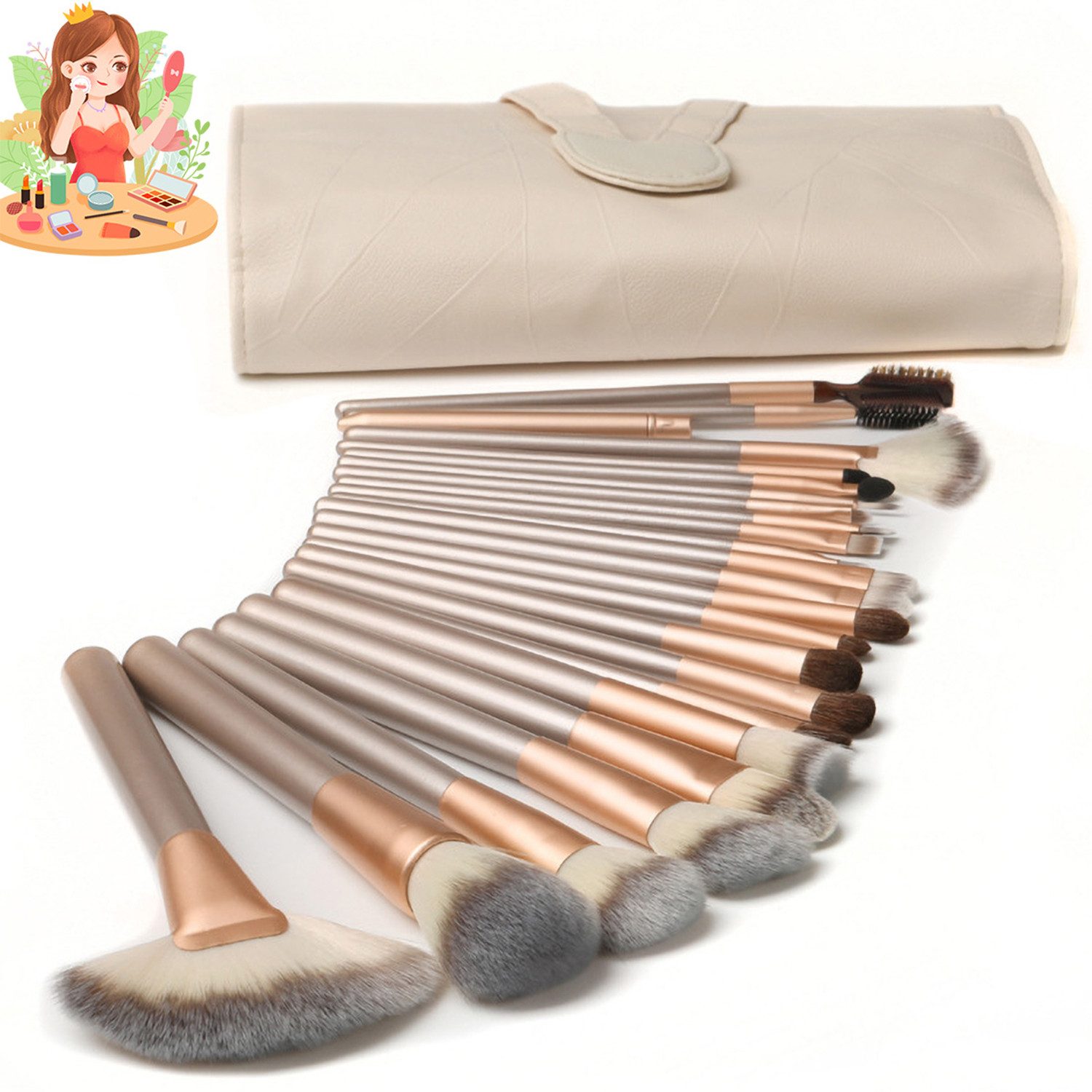 Make-up Makeup Pinsel Set 24 Stück