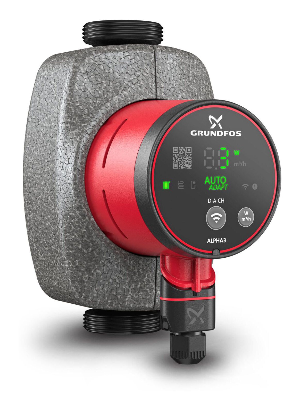 Grundfos Umwälzpumpe Alpha3, Hocheff. 25-60, 180 mm, 230 V/50 Hz