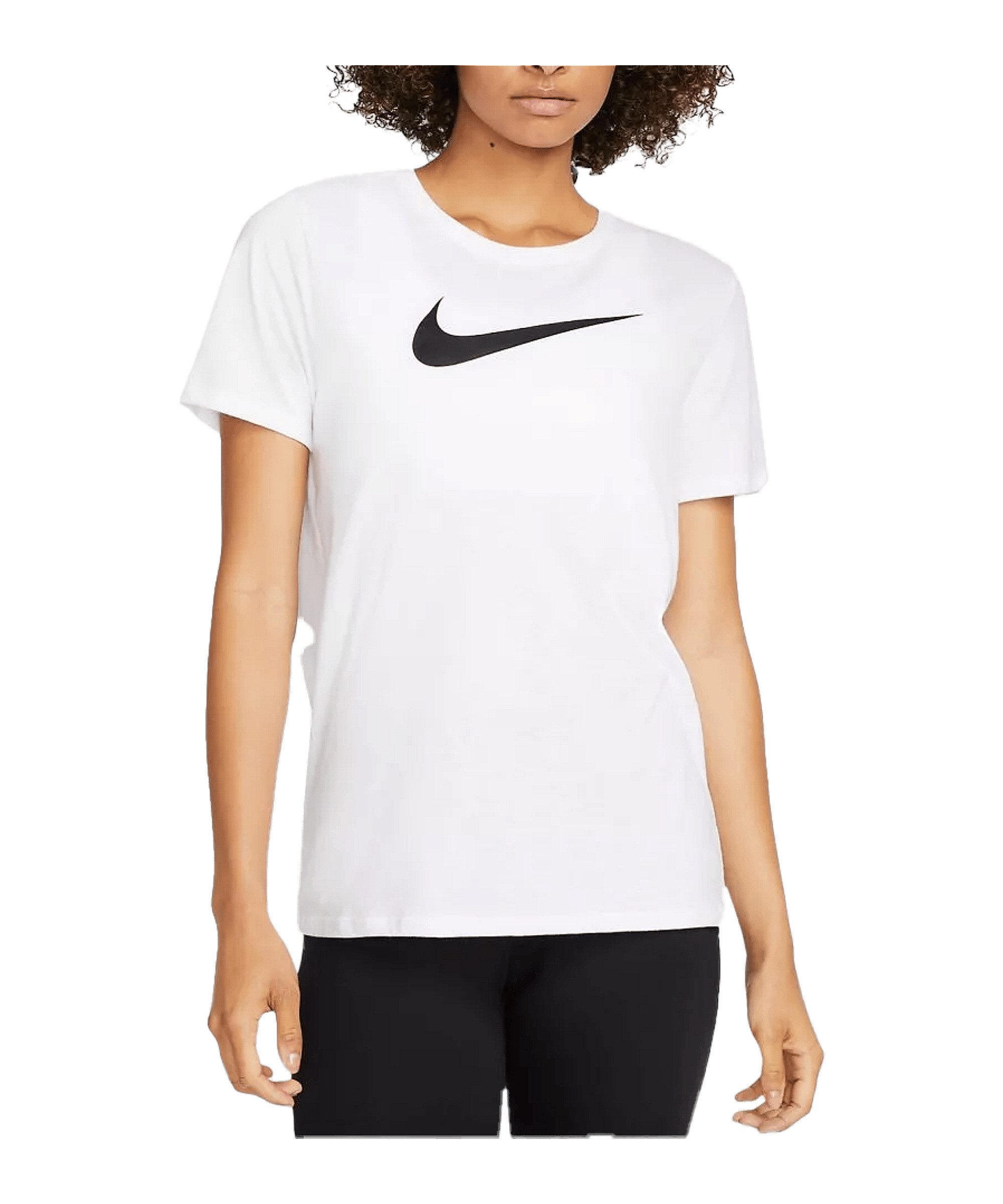 Nike Laufshirt Nike Performance Swoosh T-Shirt Damen Weiß default günstig online kaufen