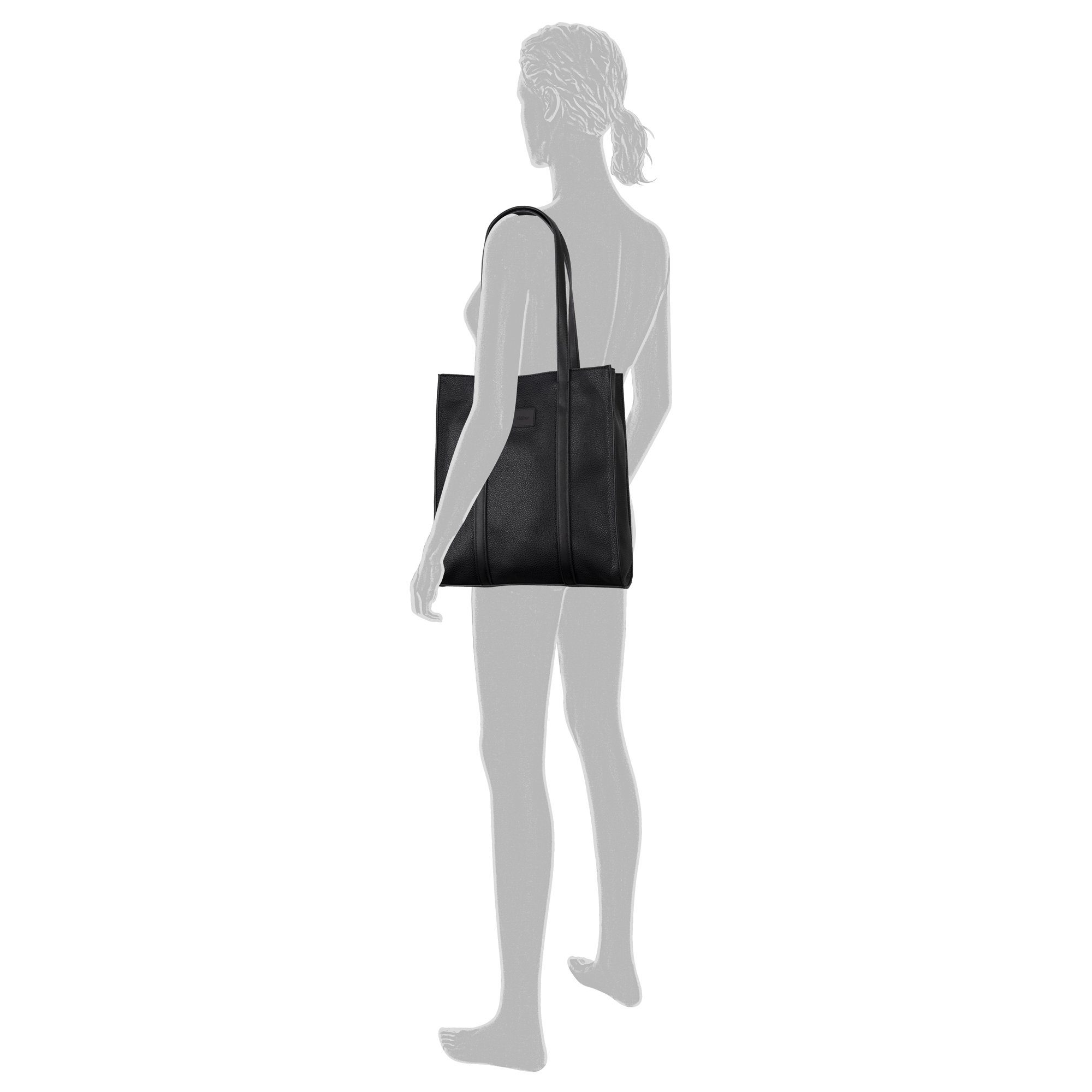 Gabor Shopper Elfie, aus fein genarbtem, glattem Kunstleder und mit einem Logo Rubber Patch