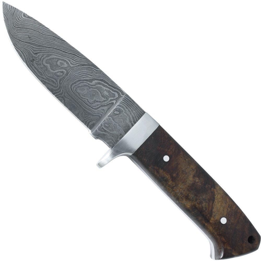 Haller Messer Universalmesser Jagdmesser mit Damastklinge Lederscheide