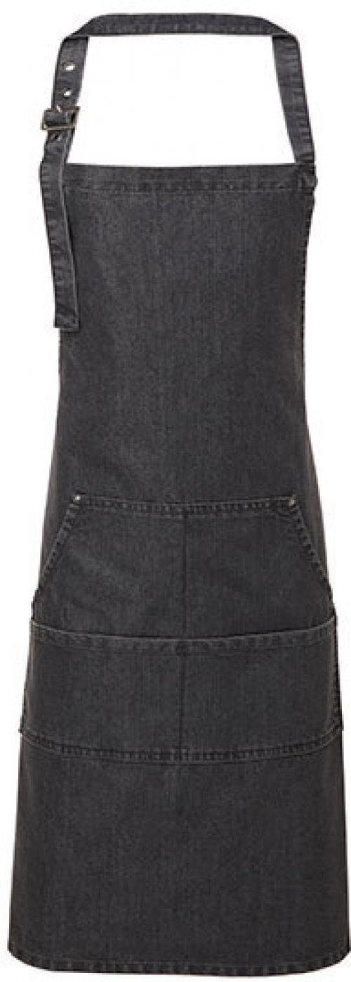 Premier Workwear Kochschürze Jeans Stitch Denim Bib Apron - 72 x 86 cm