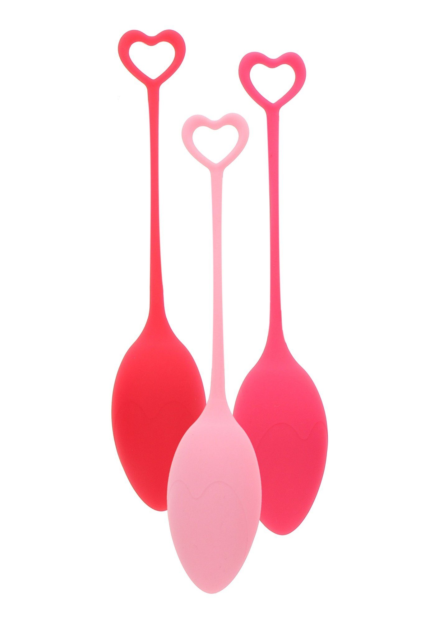 Beckenbodentrainer 3er Set Beckenboden Trainer Herz - pink/rosa