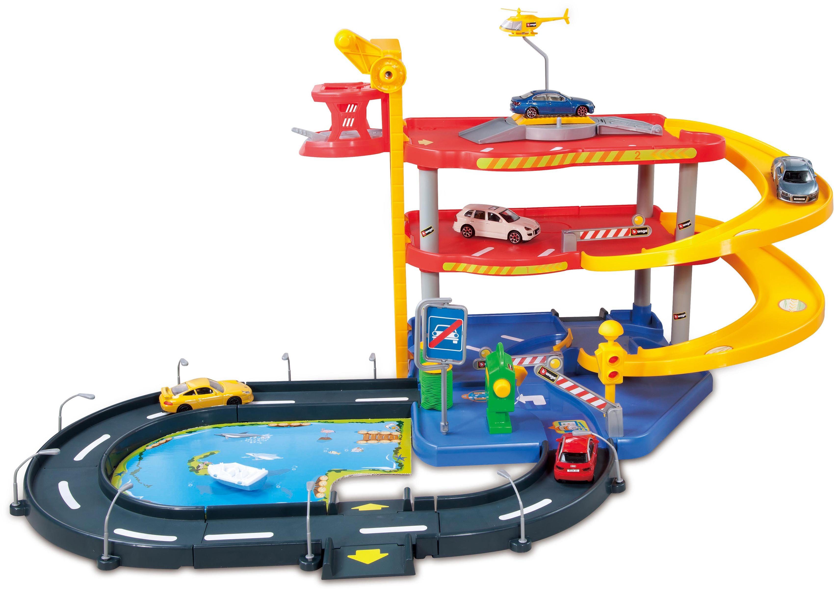 Image of Bburago Spiel-Parkgarage »StreetFire ParkingPlaySet«, inklusive 2 Fahrzeuge