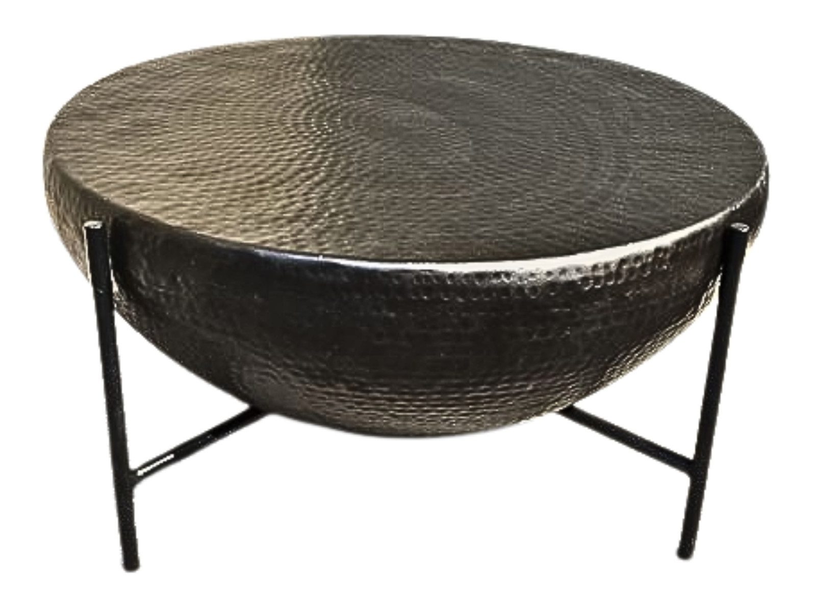 Villa Möbel Couchtisch Valierie (Packung, 1-St., 1 St. Couchtisch), Skulpturaler Blickfang schlankes Metallgestell stabile Ablage.