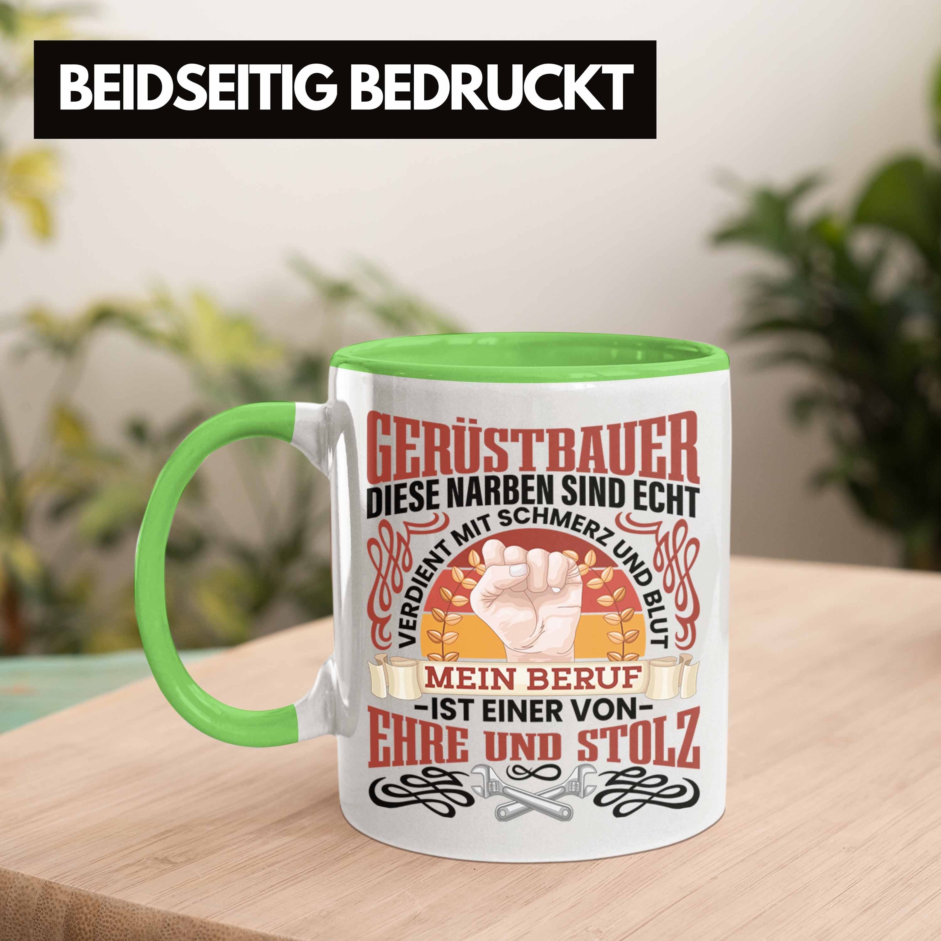 Gerüstbaumeister Trendation Gerüstbauer Grün Tasse Tasse Männer Geschenk Spruch