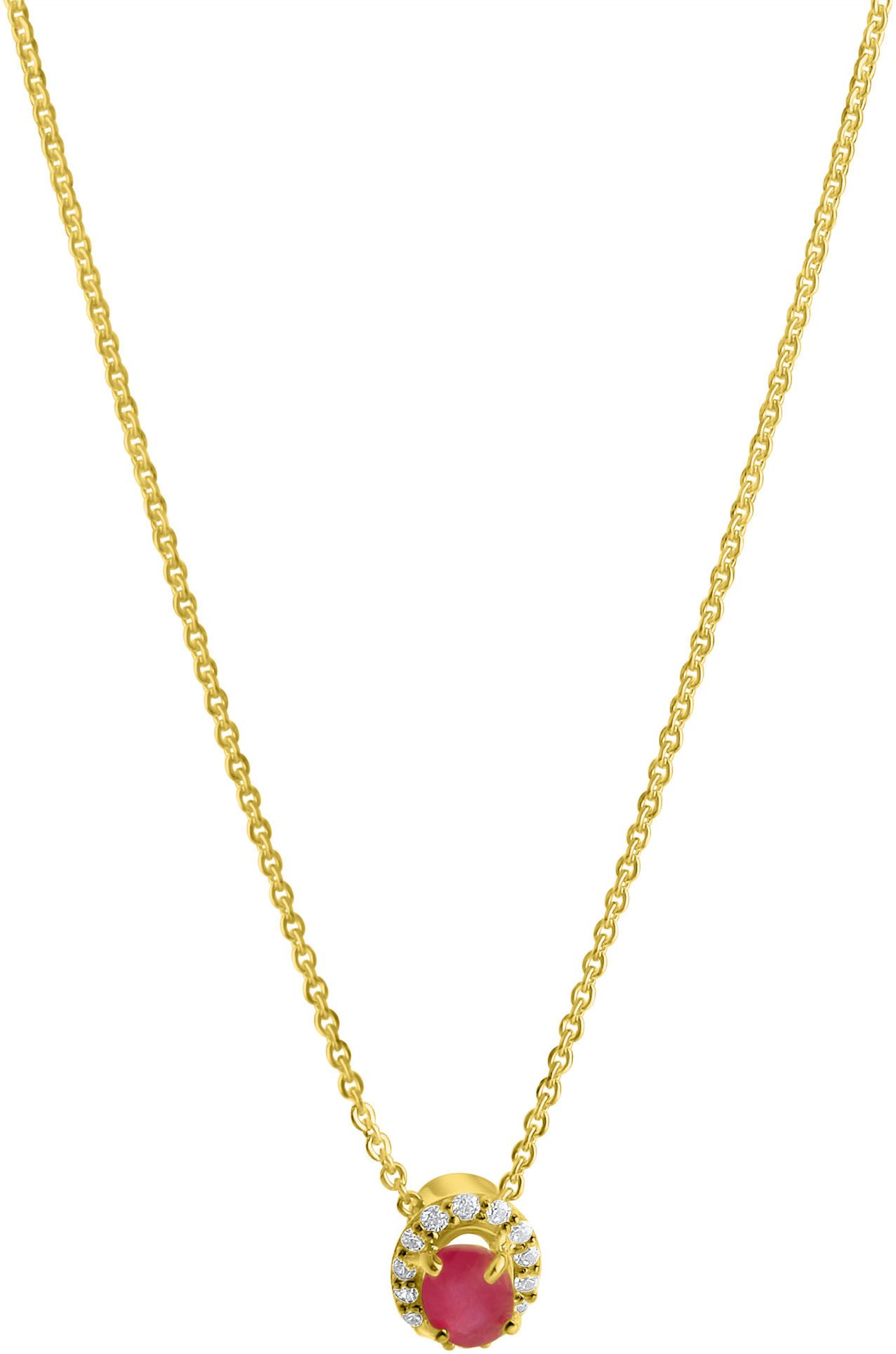 Kette mit Anhänger Schmuck Geschenk Gold 375 Halsschmuck Halskette Rund-Ankerkette