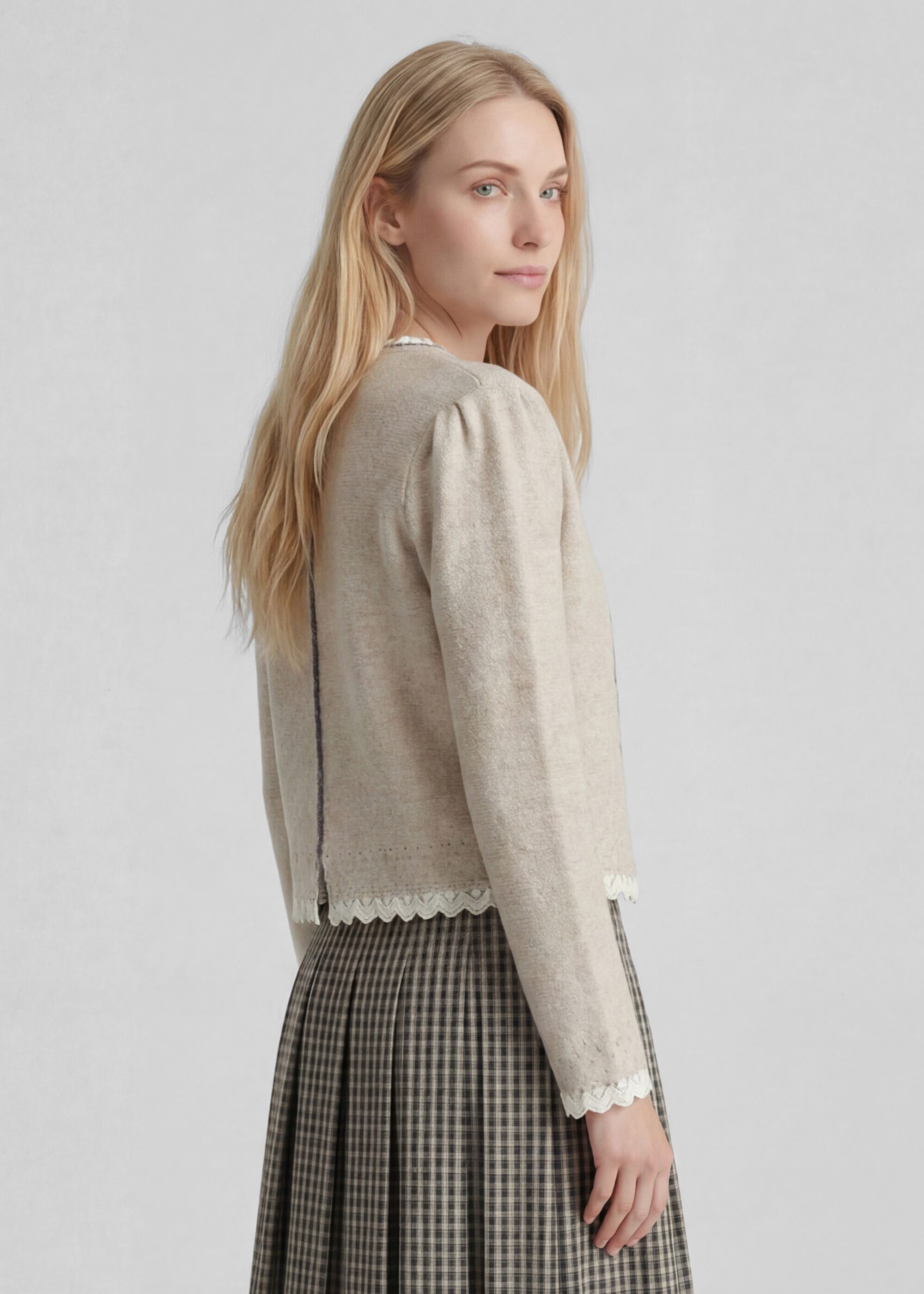 Spieth & Wensky Trachtenstrickjacke Karline (1-tlg) Trachtenjacke mit eleganter Knopfleiste – Bild 4 von 5