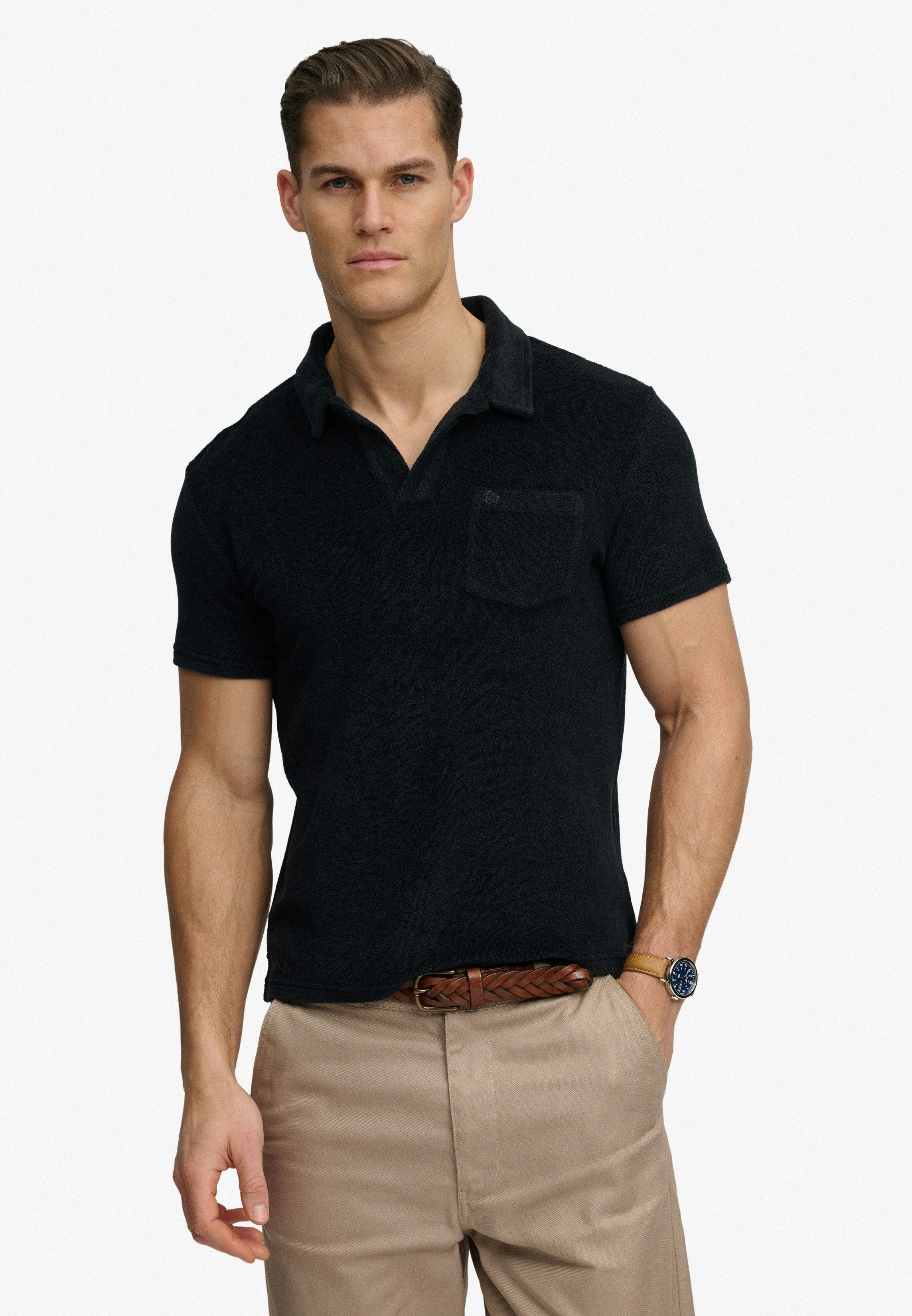 Superdry Poloshirt TOWELLING POLO Baumwolle, relaxed fit