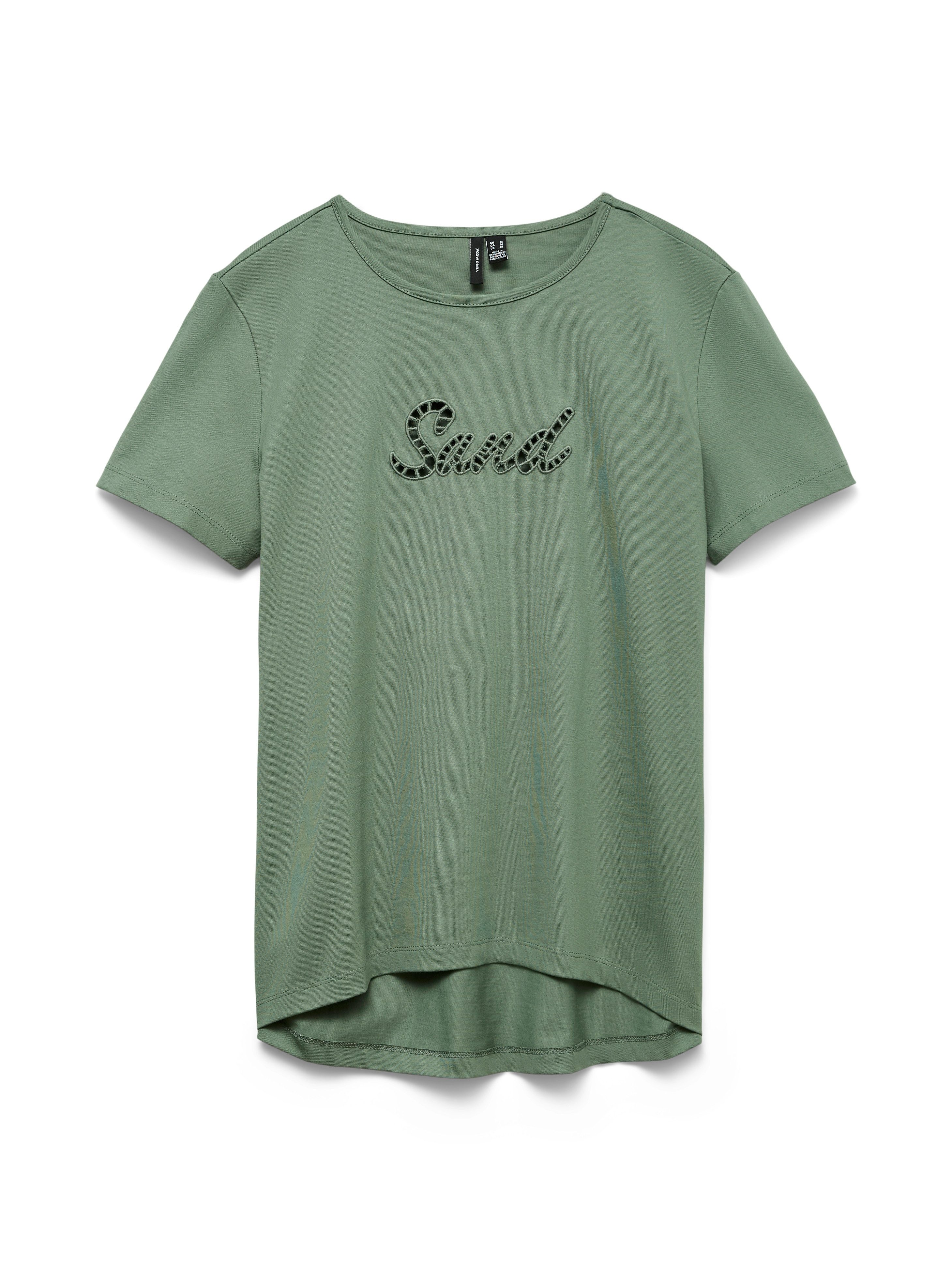 Vero Moda Kurzarmshirt VMMIRANDA SIF SS TOP BOX JRS Baumwolle, regular fit – Bild 2 von 2