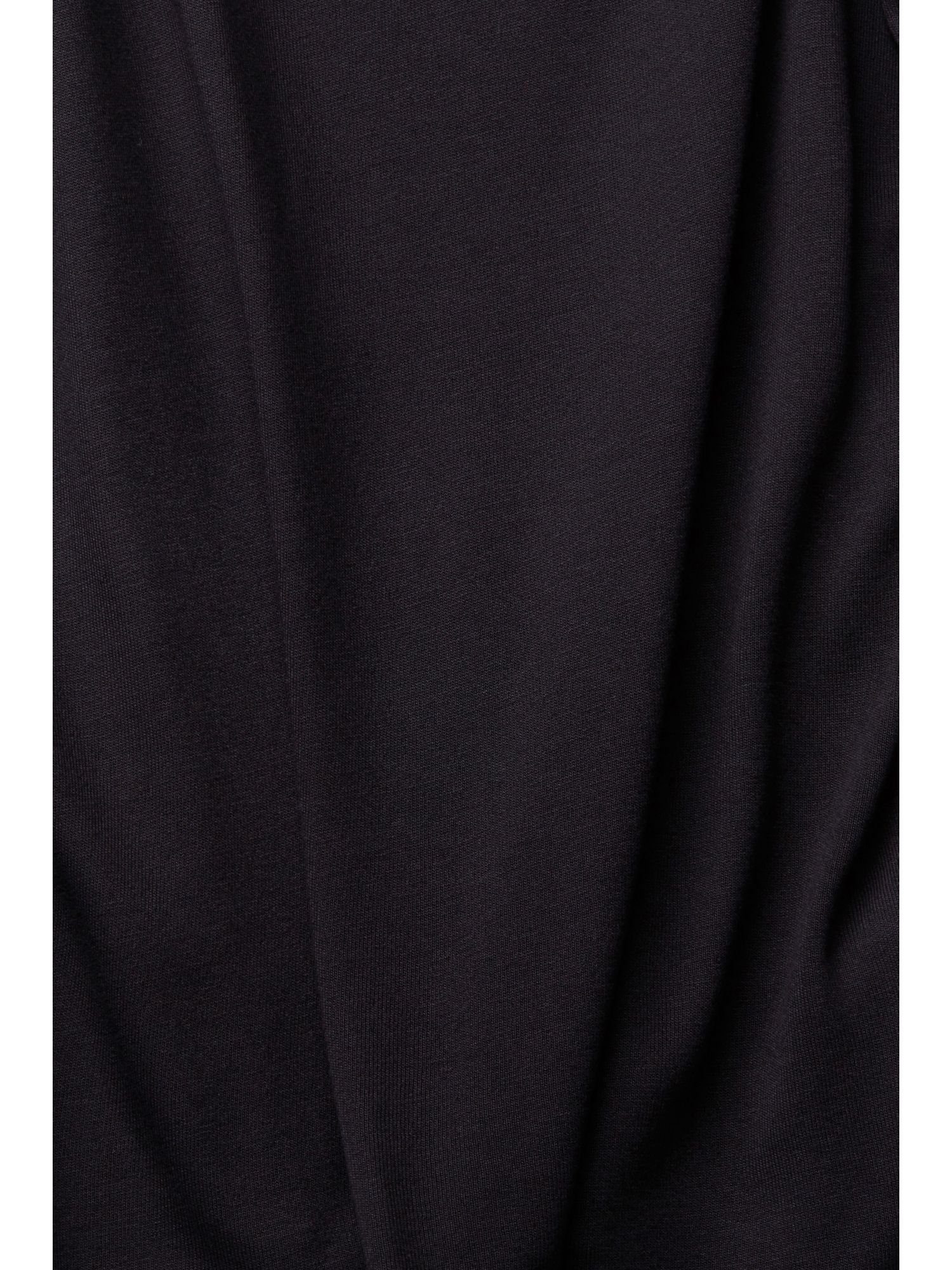 Top Esprit (1-tlg) BLACK mit ECOVERO™ T-Shirt Spitze, Collection LENZING™