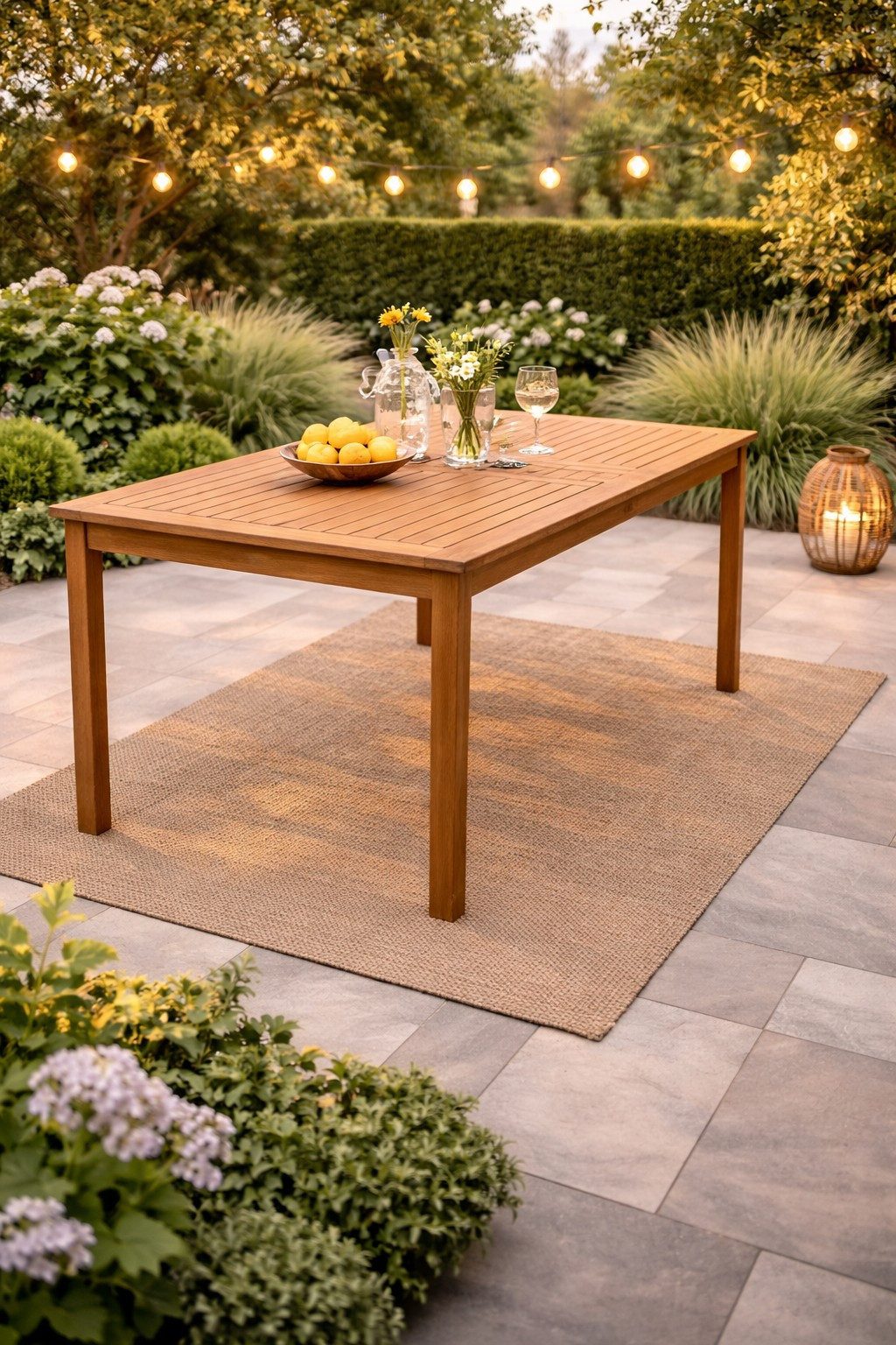 DEGAMO Gartentisch CORUNA, 160x90cm, rechteckig, Eukalyptus
