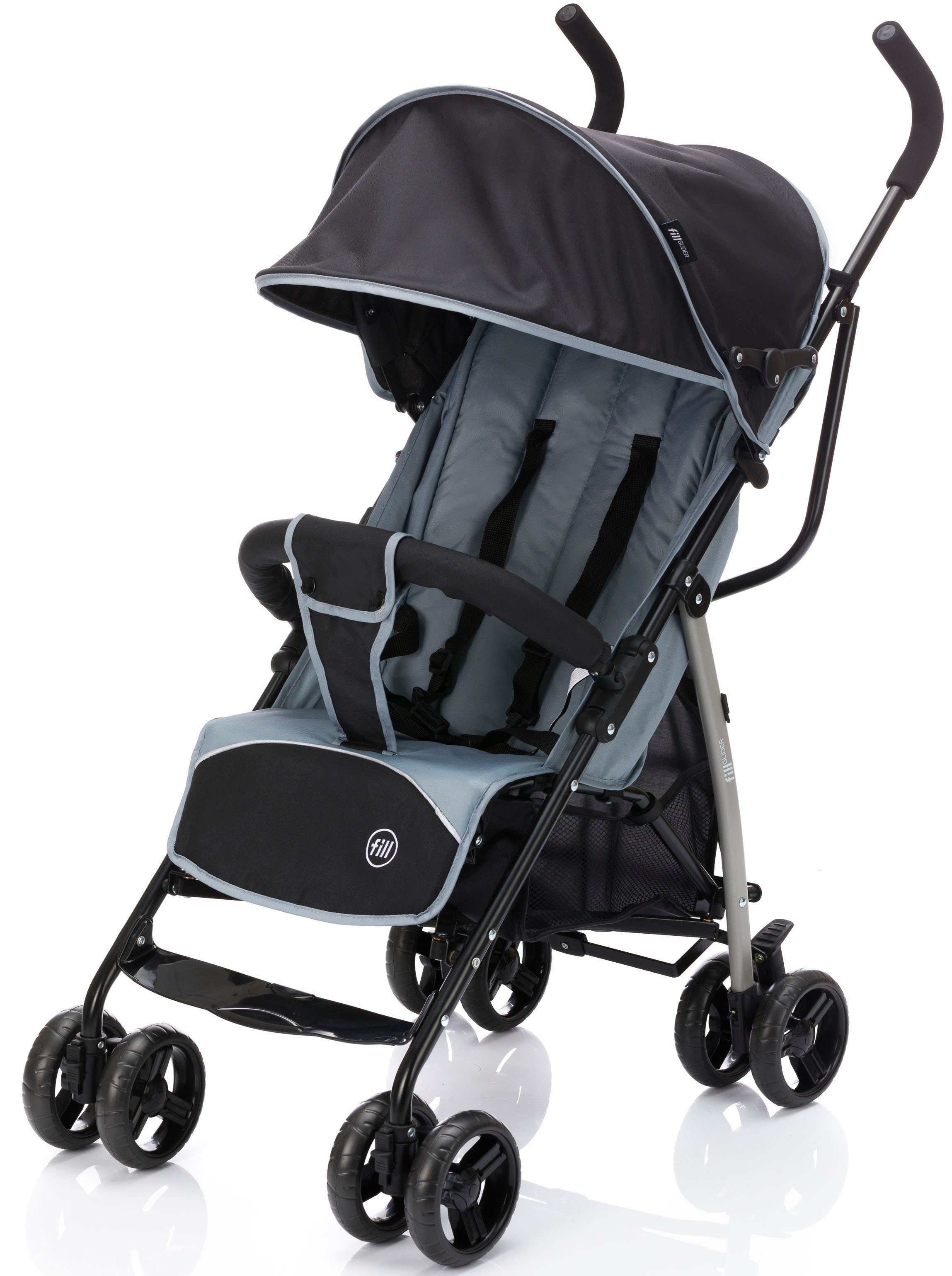 Fillikid Kinder-Buggy Buggy schwarz-grau Fill Glider,