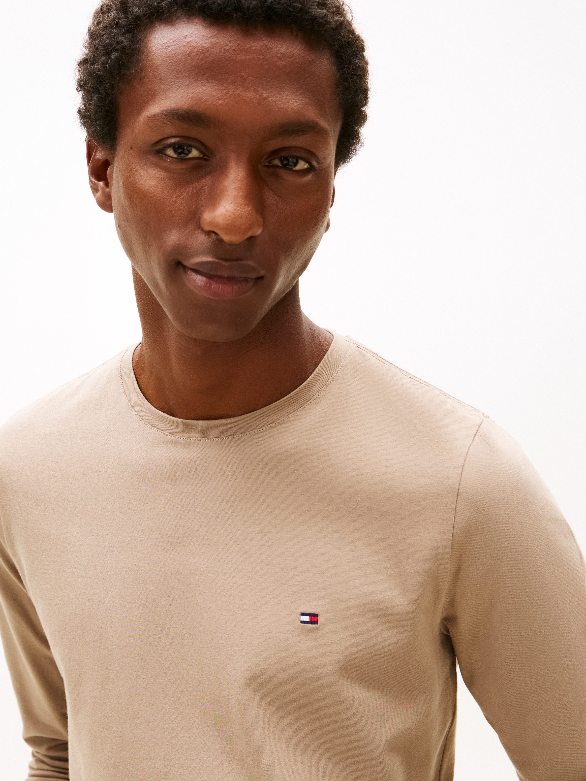 Tommy Hilfiger Langarmshirt STRETCH SLIM FIT LONG SLEEVE aus Baumwollstretch