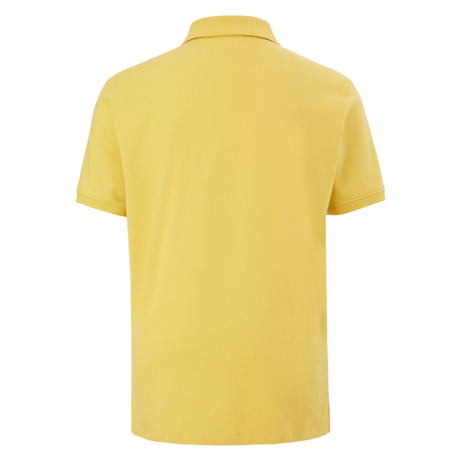 s.Oliver Poloshirt Basic (1-tlg) Knopfleiste, Piqué-Struktur, kurzarm Gelb