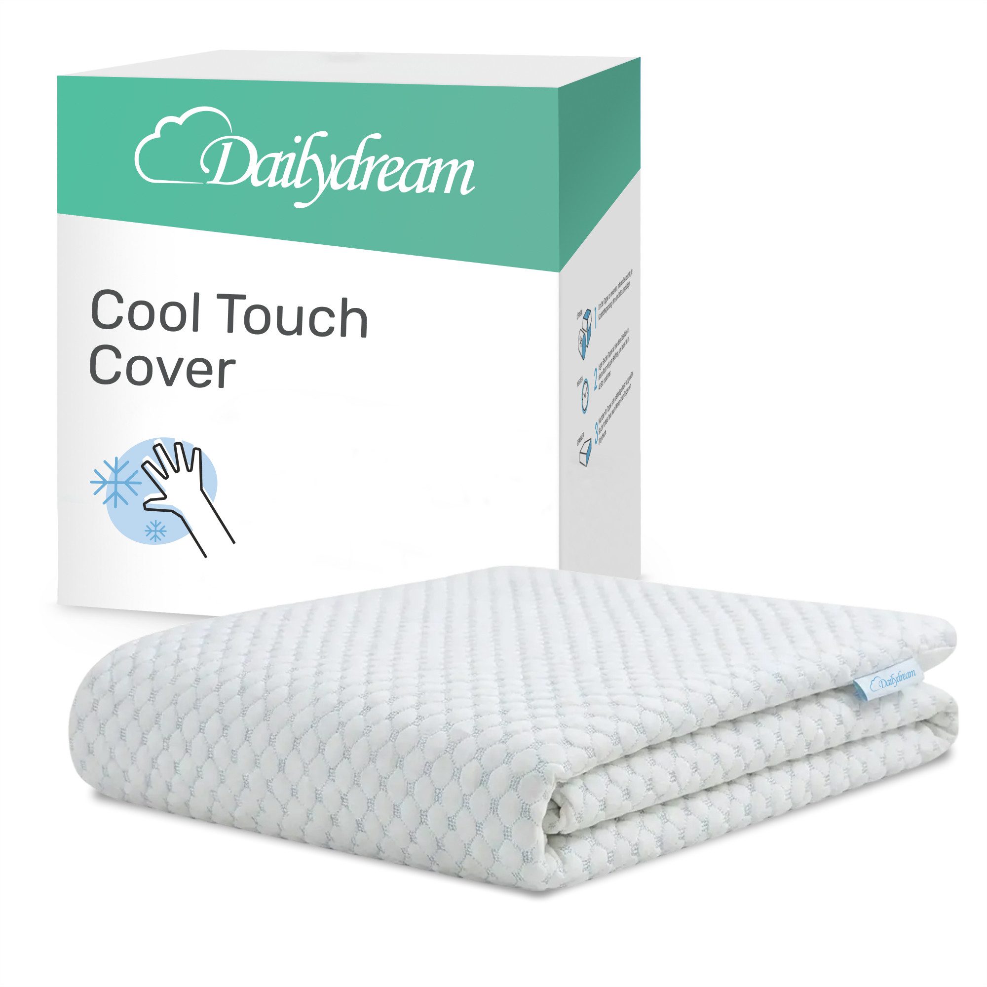 Dailydream, Topper Ersatzbezug Matratzentopper Cool Touch, Kühlende SENSICE-Technologie für ein spürbar kühles Liegegefühl