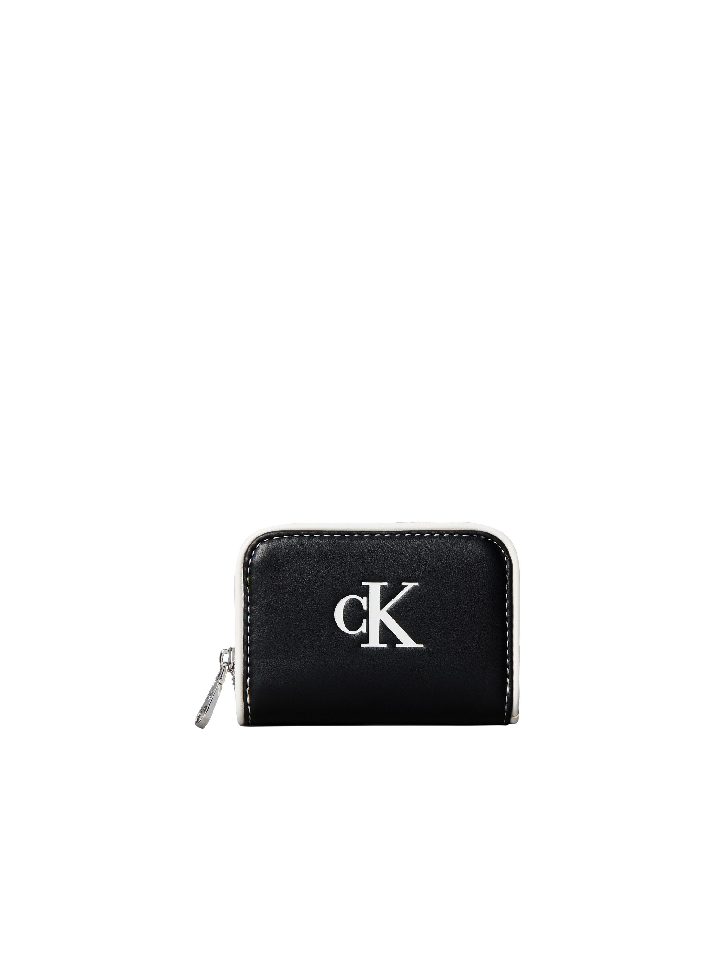 Calvin Klein Geldbörse CONTRAST CK MEDIUM ZIP AROUND, Geldbeutel, Portemonnaie, Money Pocket mit Reißverschluss