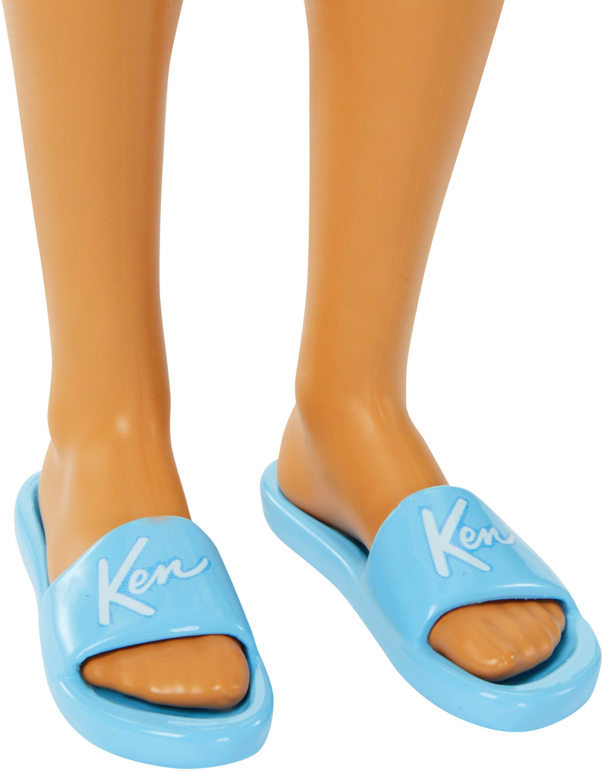 Barbie Fashion Doll Blonde Ken Doll with Swim Trunks and Beach Accessories
