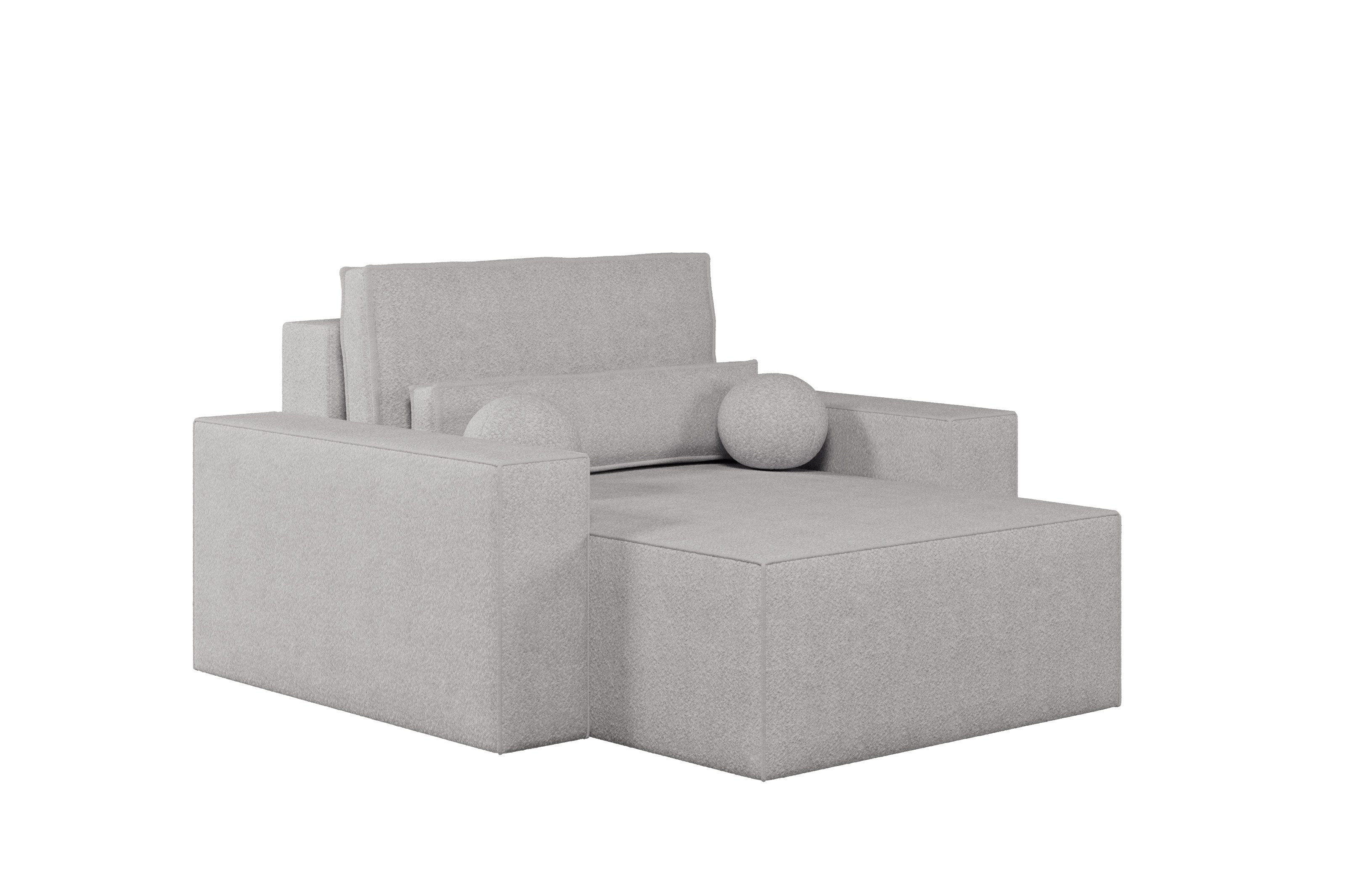 MOEBLO Chaiselongue Denver aus Bouclé, – günstig online kaufen
