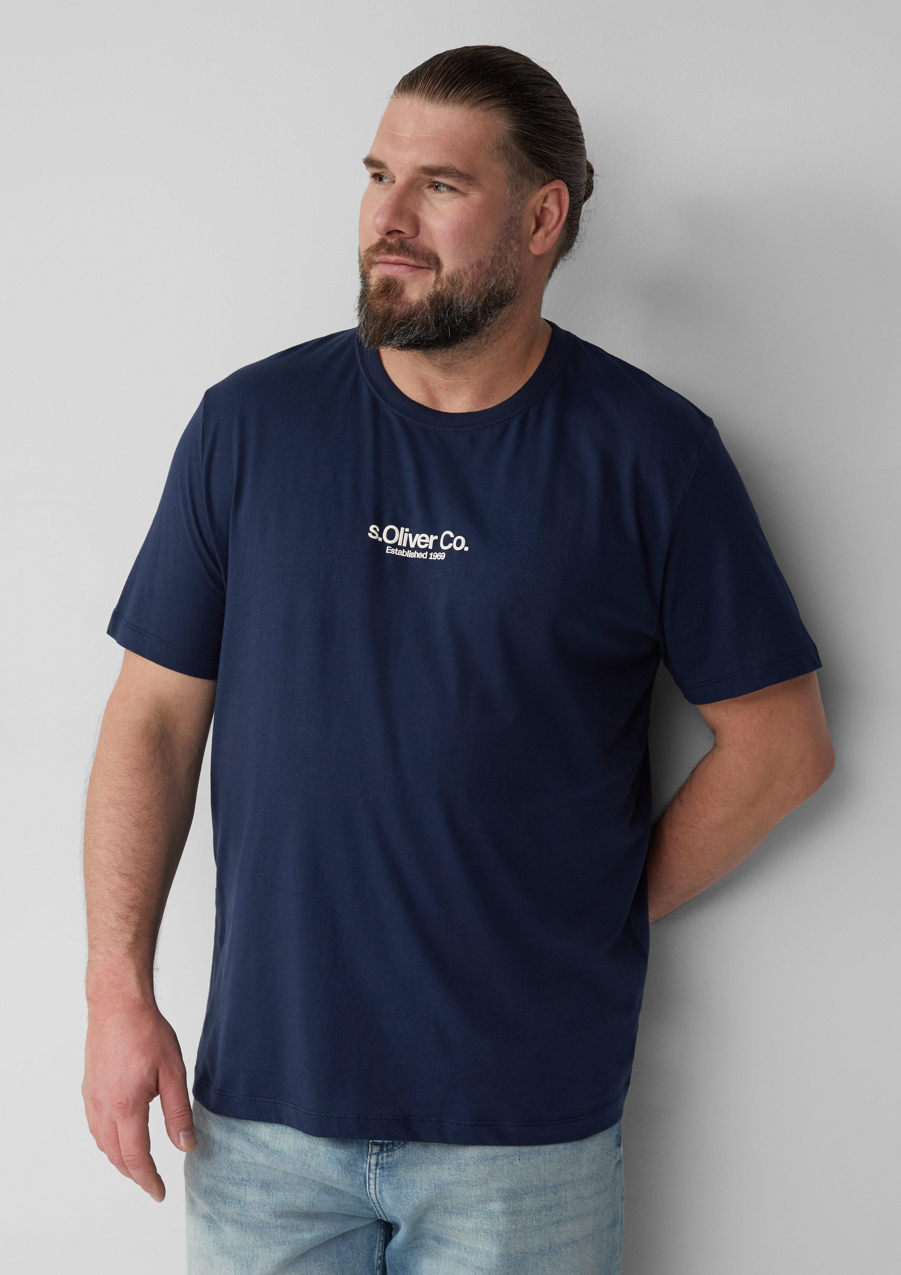 s.Oliver T-Shirt mit Label-Print günstig online kaufen