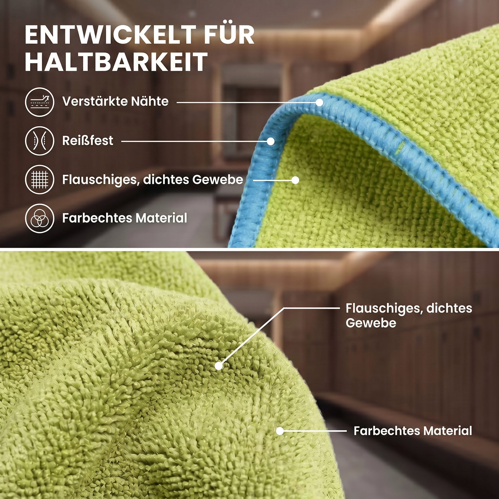 LightDry Reisehandtuch LightDry Reisehandtuch – Leichtes Mikrofaser-Sport und Strandhandtuch, Sport, Strand & Badehandtuch – Bild 5 von 5