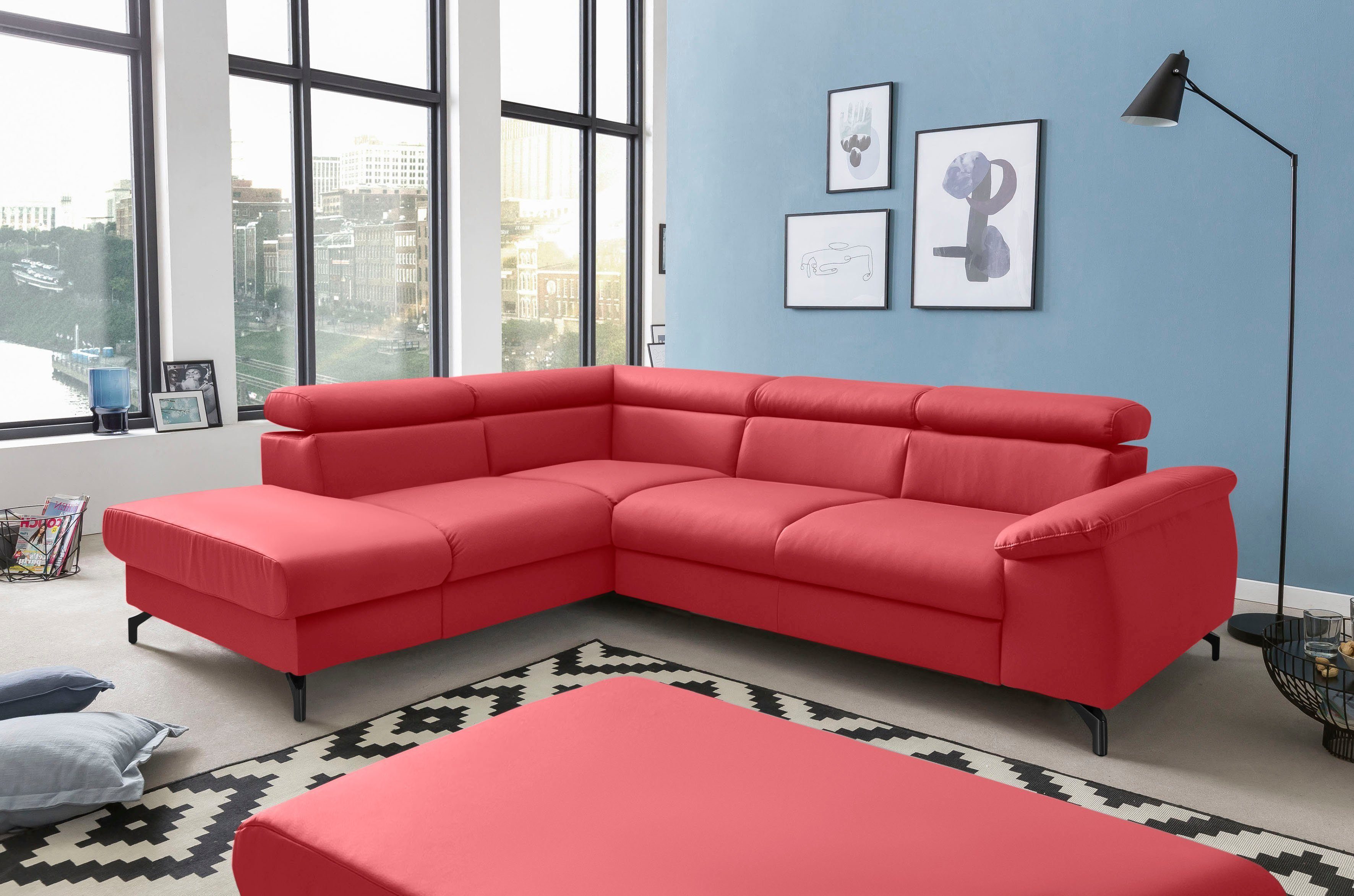 COTTA Polstergarnitur Komaris L-Form, (Set), Set bestehend aus: Ecksofa mit günstig online kaufen