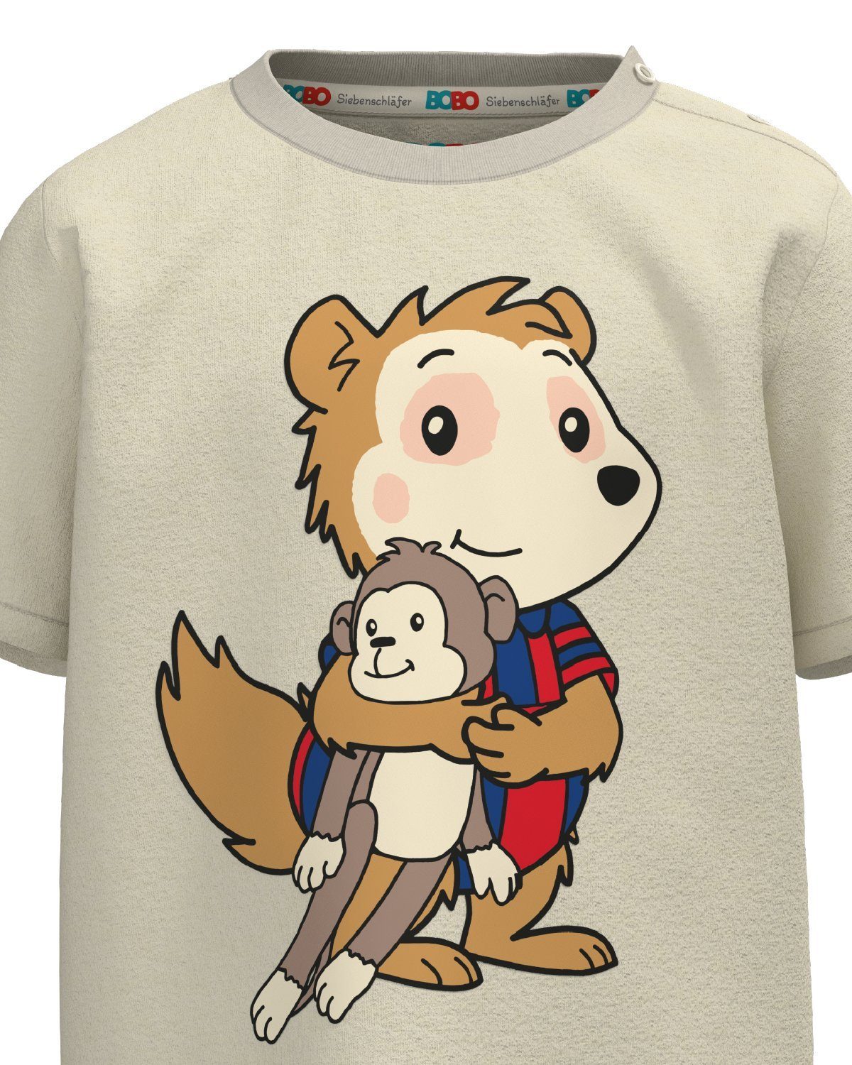 T-Shirt Siebenschläfer bedruckt, 100 Bio-Baumwolle, unisex Bobo % "Cuddle"