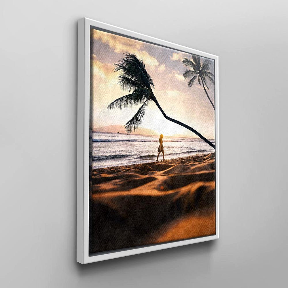 DOTCOM CANVAS Wandbilder Leinwandbild, schwarzer von DOTCOMCANVAS® Moderne Rahmen