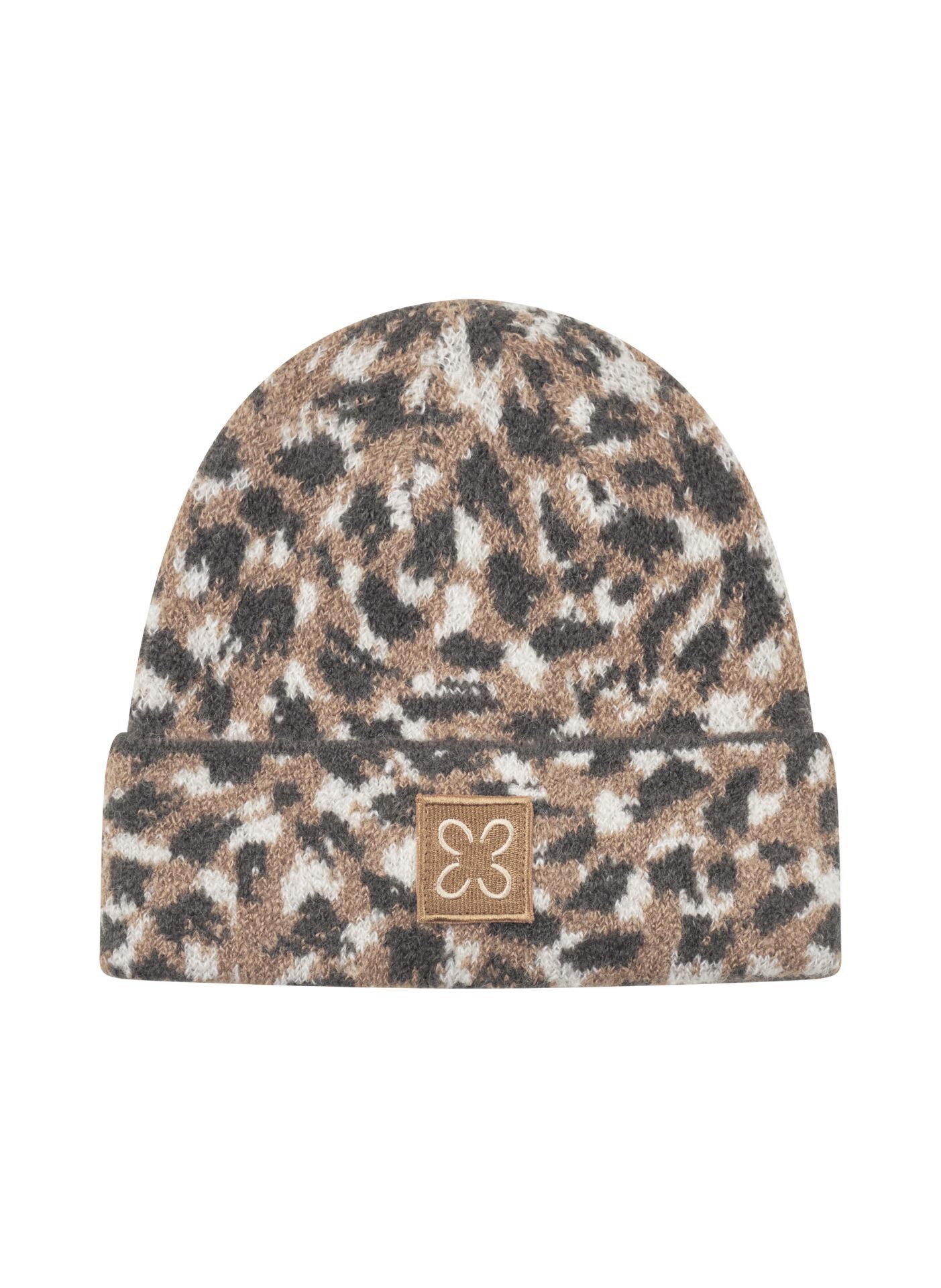 Codello Strickmütze Codello Mütze mit gestricktem Fellmuster Leomuster günstig online kaufen