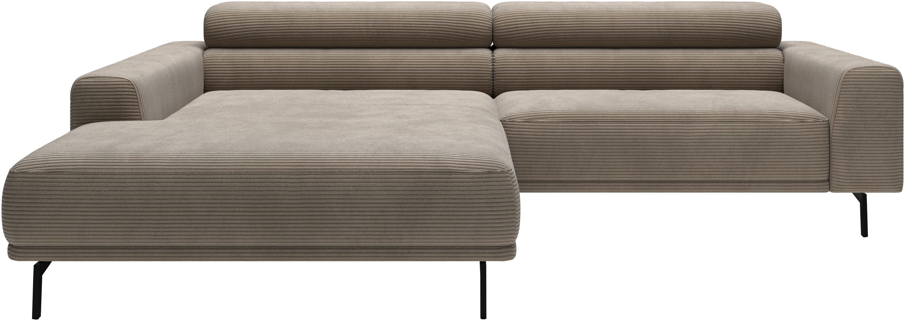 SCHÖNER WOHNEN-Kollektion Ecksofa Tossa, Modernes Design trifft smarte Funktione, Breite 258 cm, 2 Teile, Motorischer Sitzvorzug, Kopfteil-Funktion & Saugroboter-Höhe