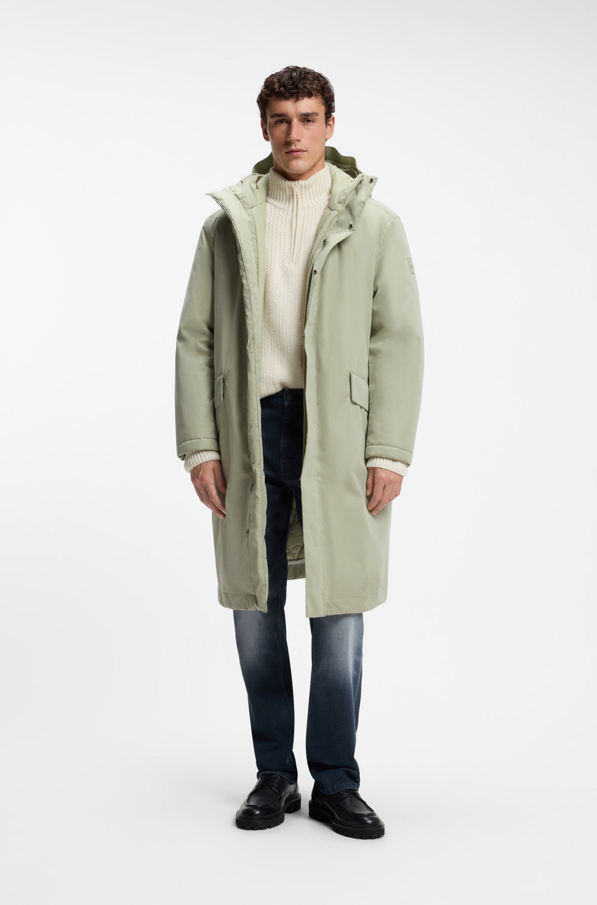 BOSS ORANGE Parka Omod mit funktionalen Details, wattiert