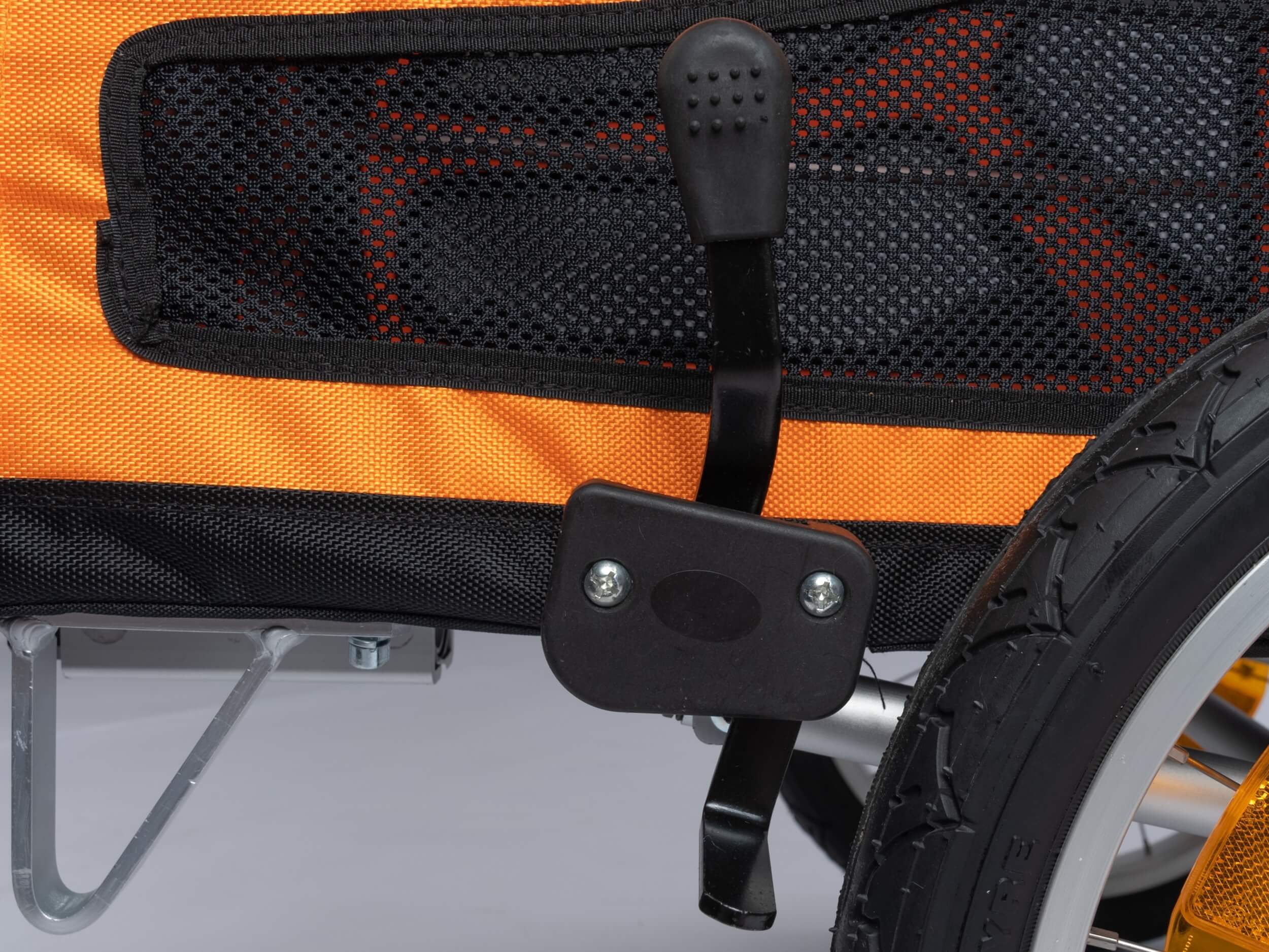 TrendPet DogBus M bicycle dog trailer, with parking brakes and comfort suspension