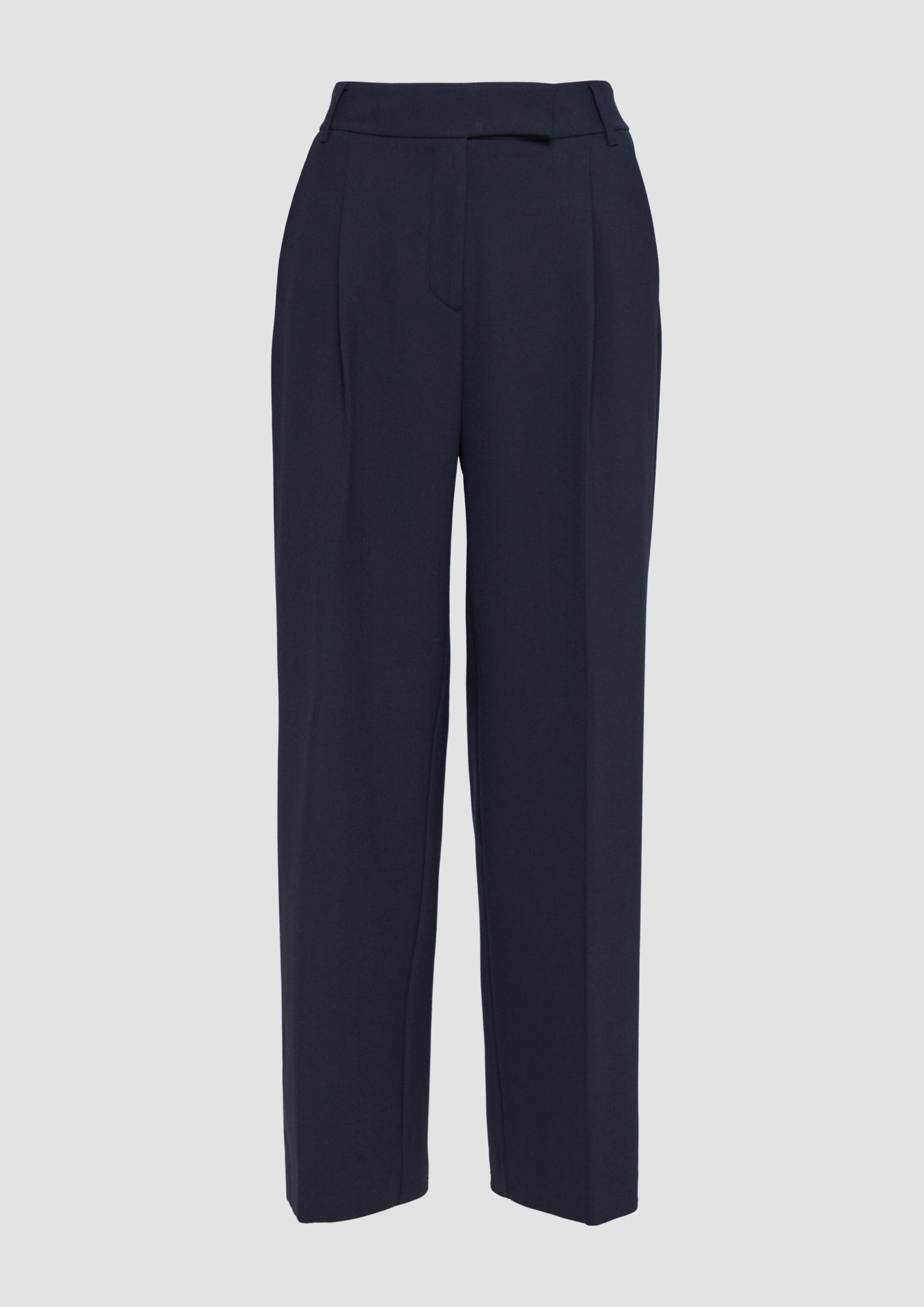s.Oliver Chinos Hose Hose aus Viskosemix mit Bundfalten