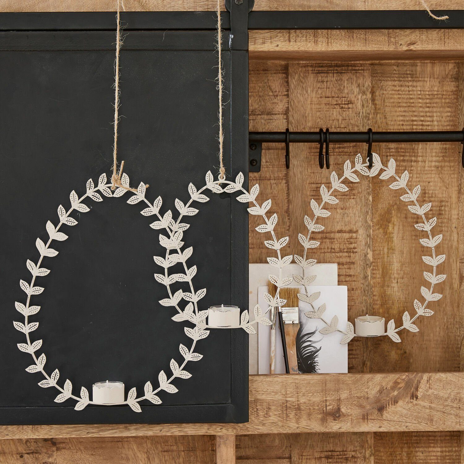 Mirabeau Hängewindlicht Hängewindlicht 3er Set Guelph antikweiß günstig online kaufen