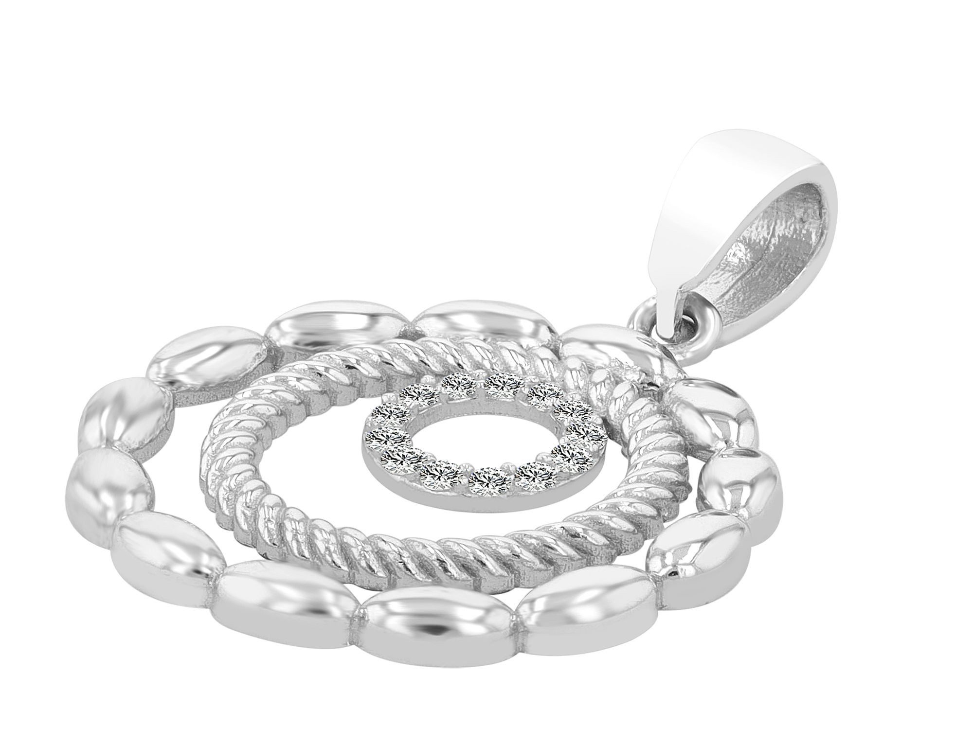 Kettenanhänger Anhänger aus 925 Silber mit Zirkonia